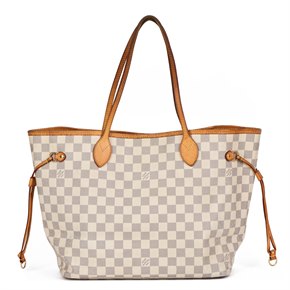 used louis vuitton neverfull mm damier