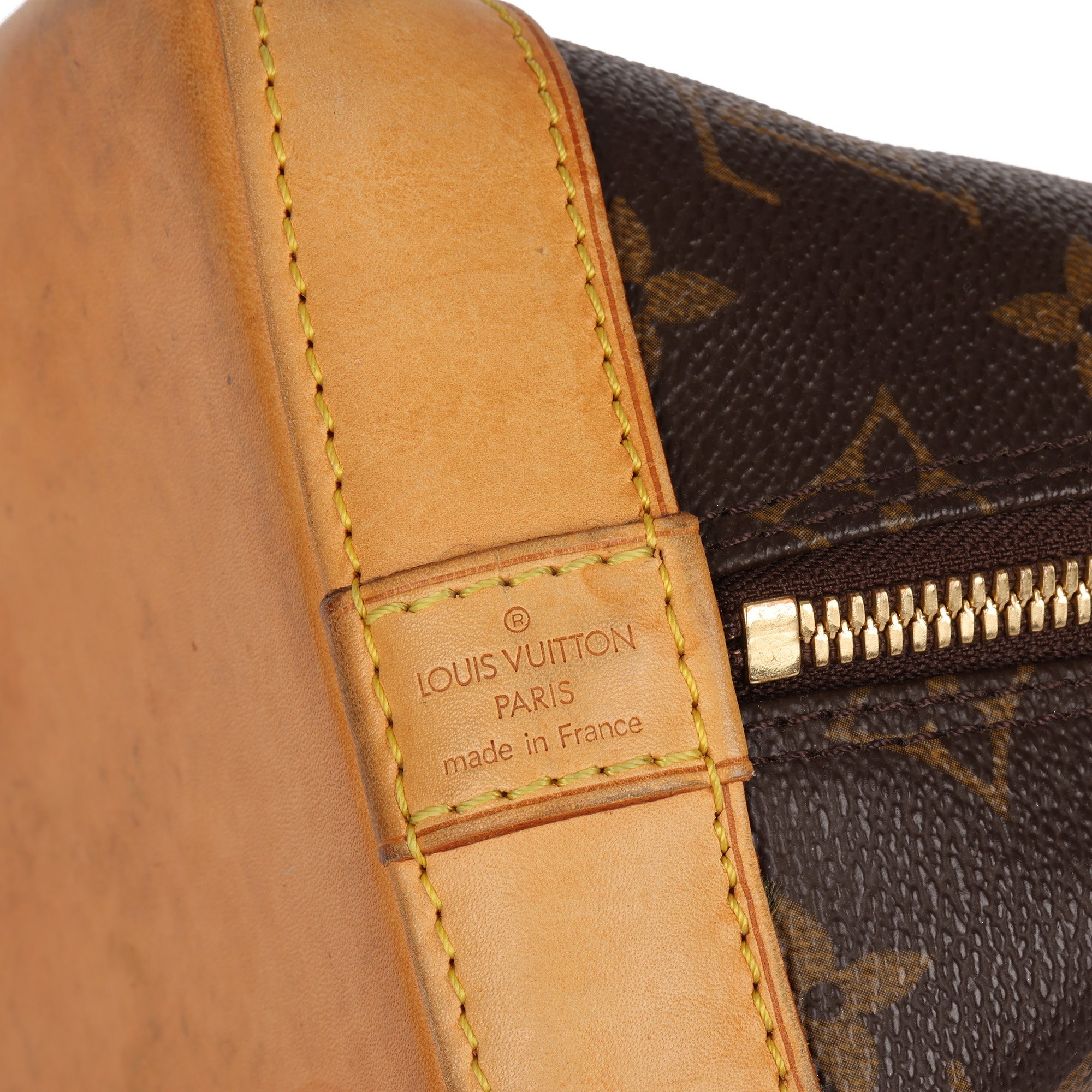 Louis Vuitton Brown Monogram Coated Canvas & Vachetta Leather Alma PM