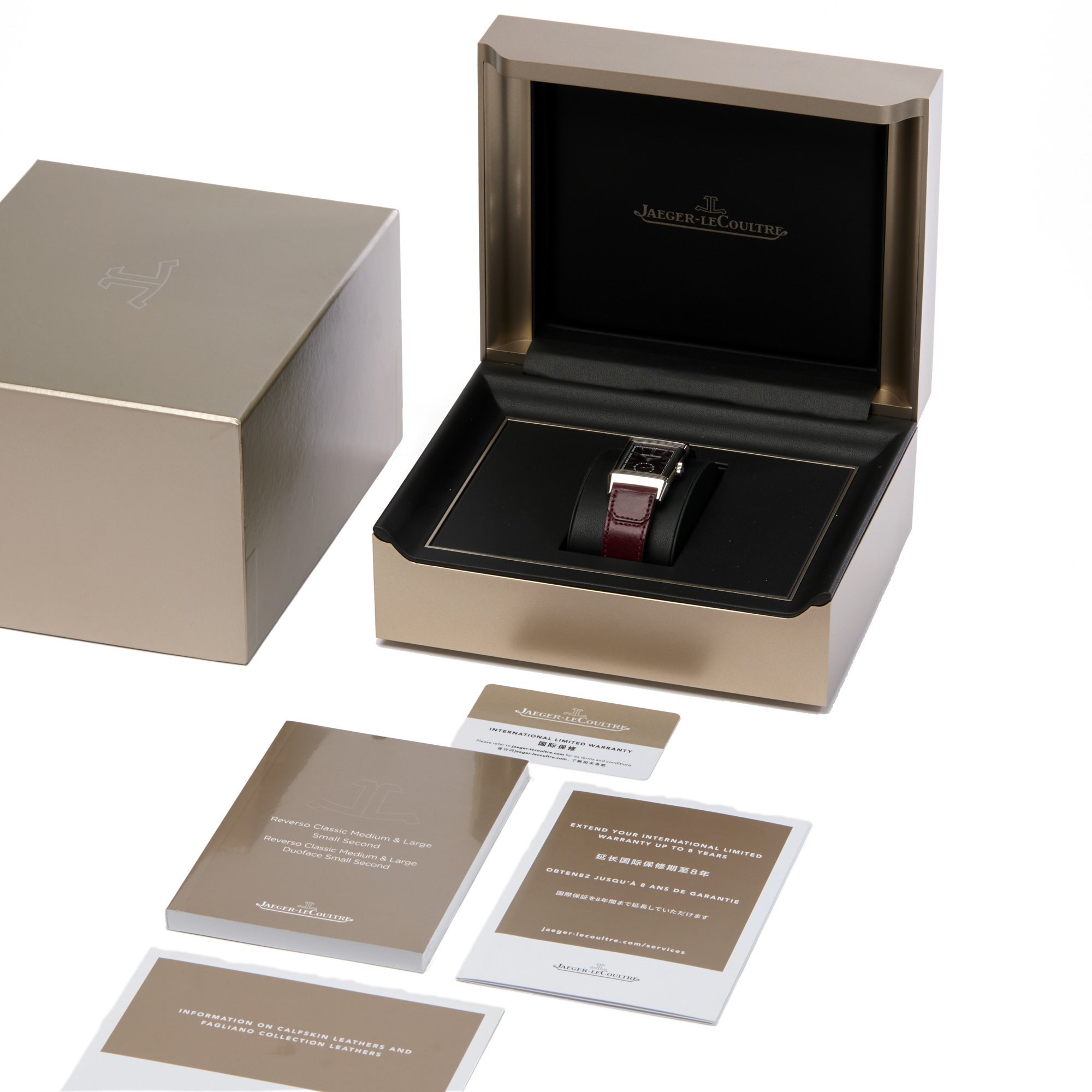 Jaeger-LeCoultre Reverso Tribute Burgandy Roestvrij Staal Q397846J