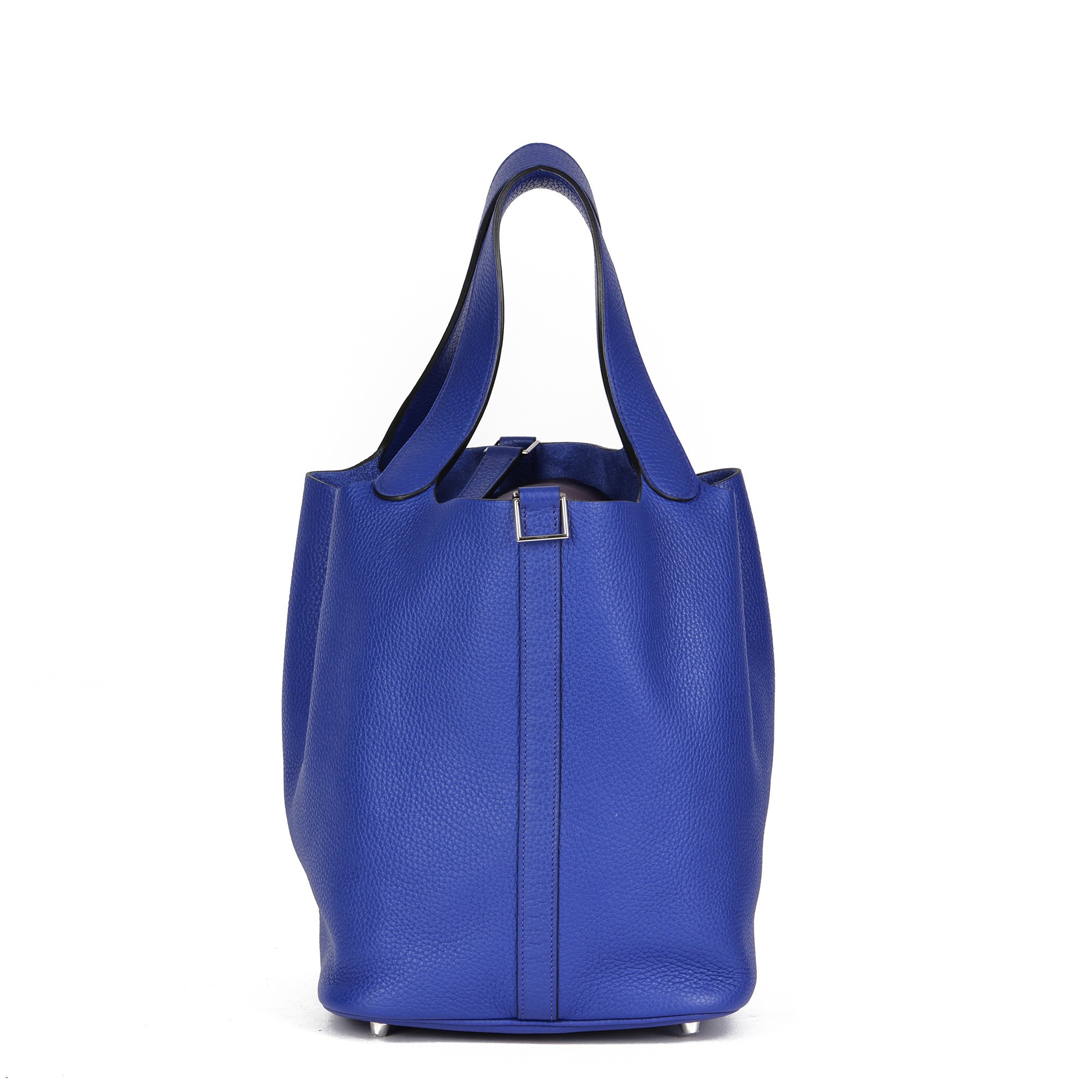 Hermès Blue Electric Clemence Leather Picotin Lock 26