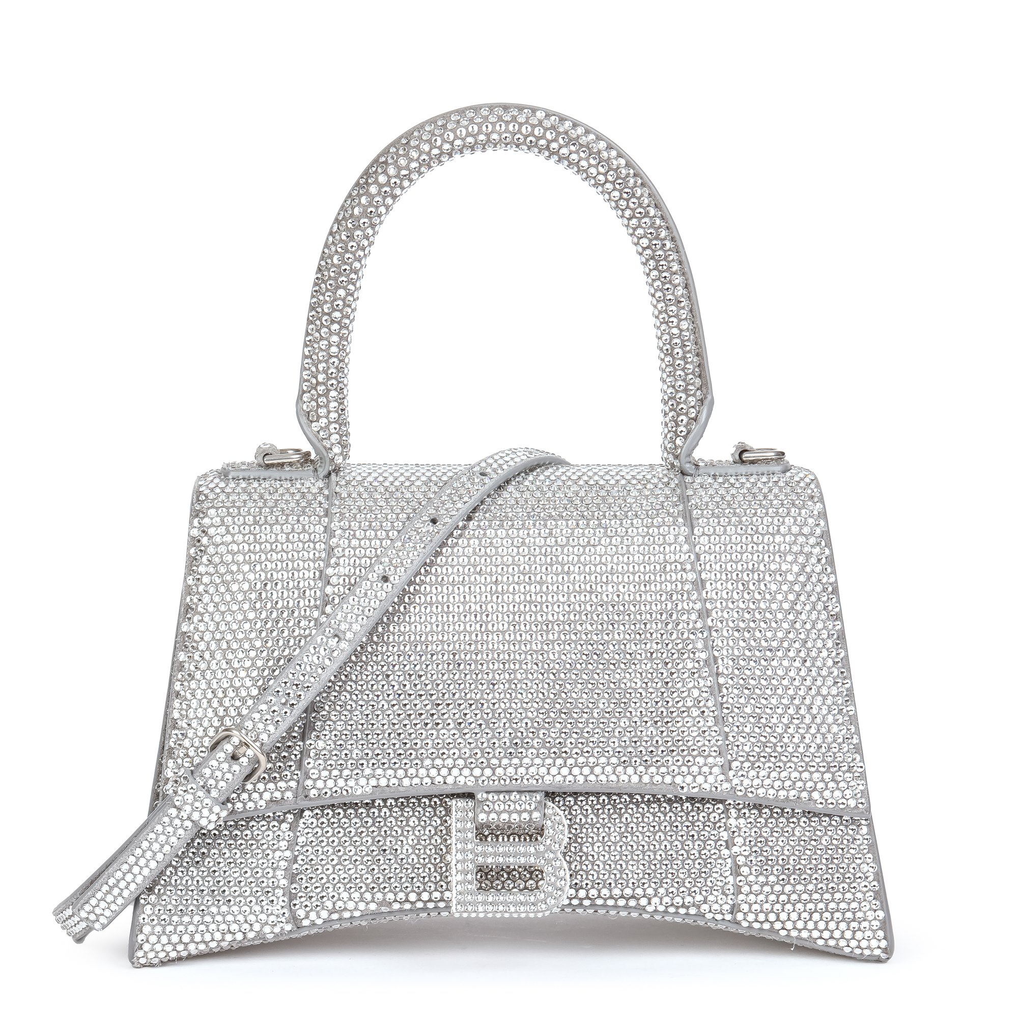 balenciaga rhinestone hourglass bag