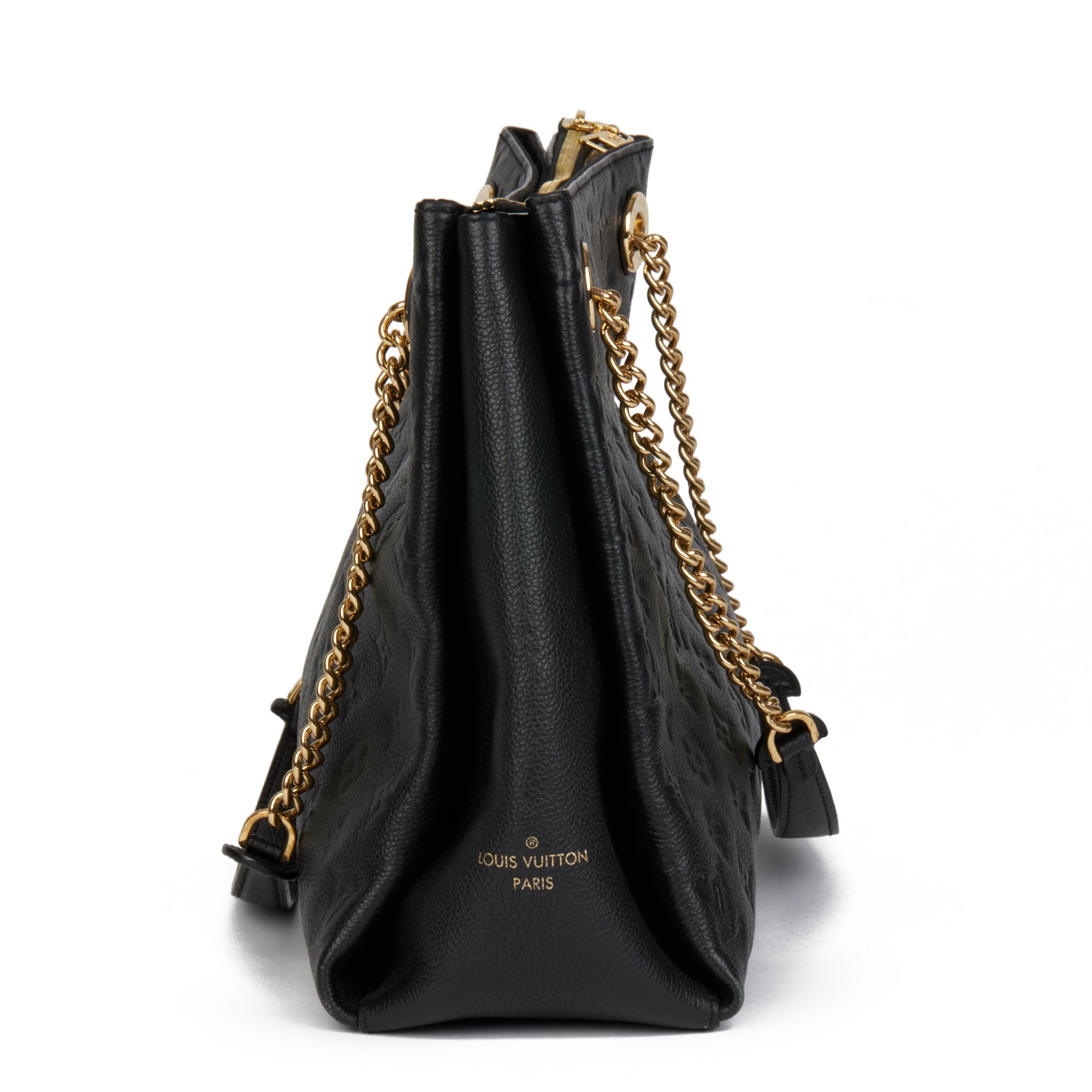 Louis Vuitton Black Monogram Empreinte Leather Surène MM