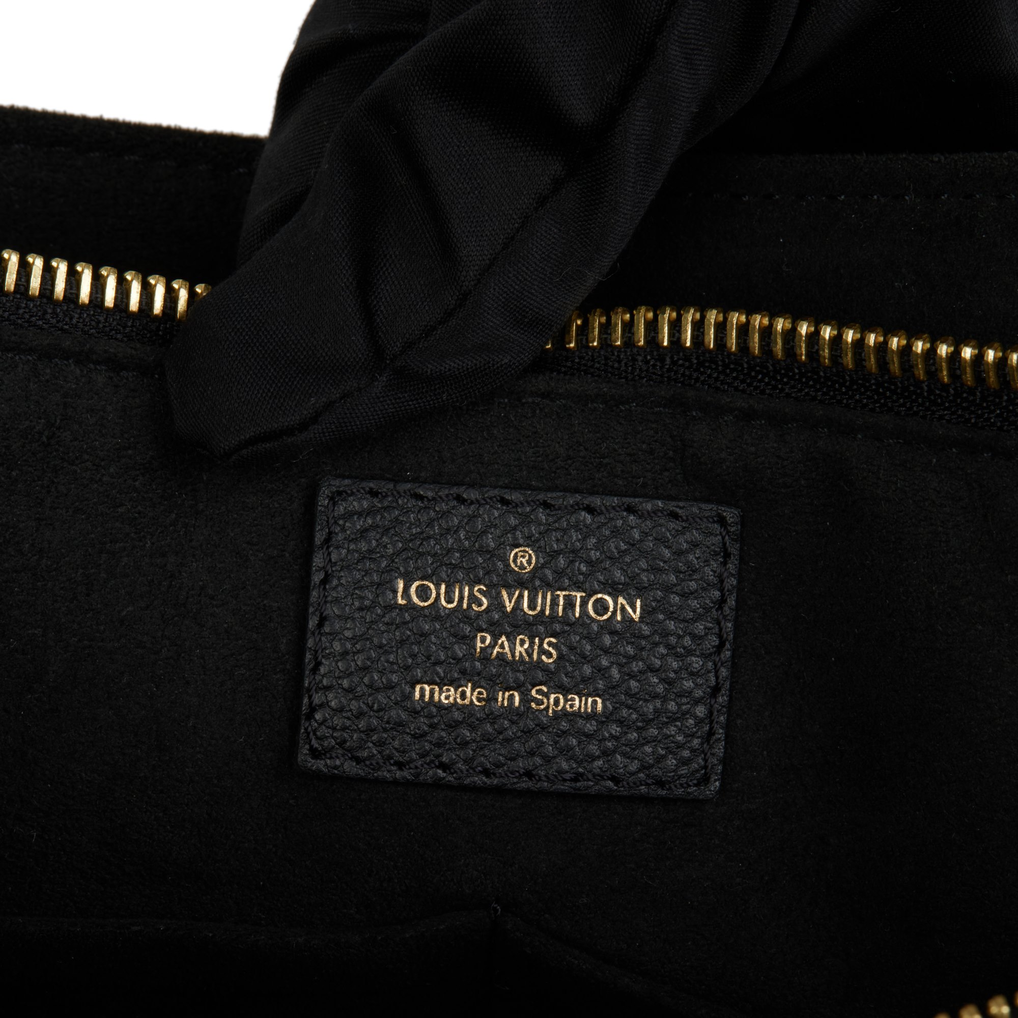 Louis Vuitton Black Monogram Empreinte Leather Surène MM