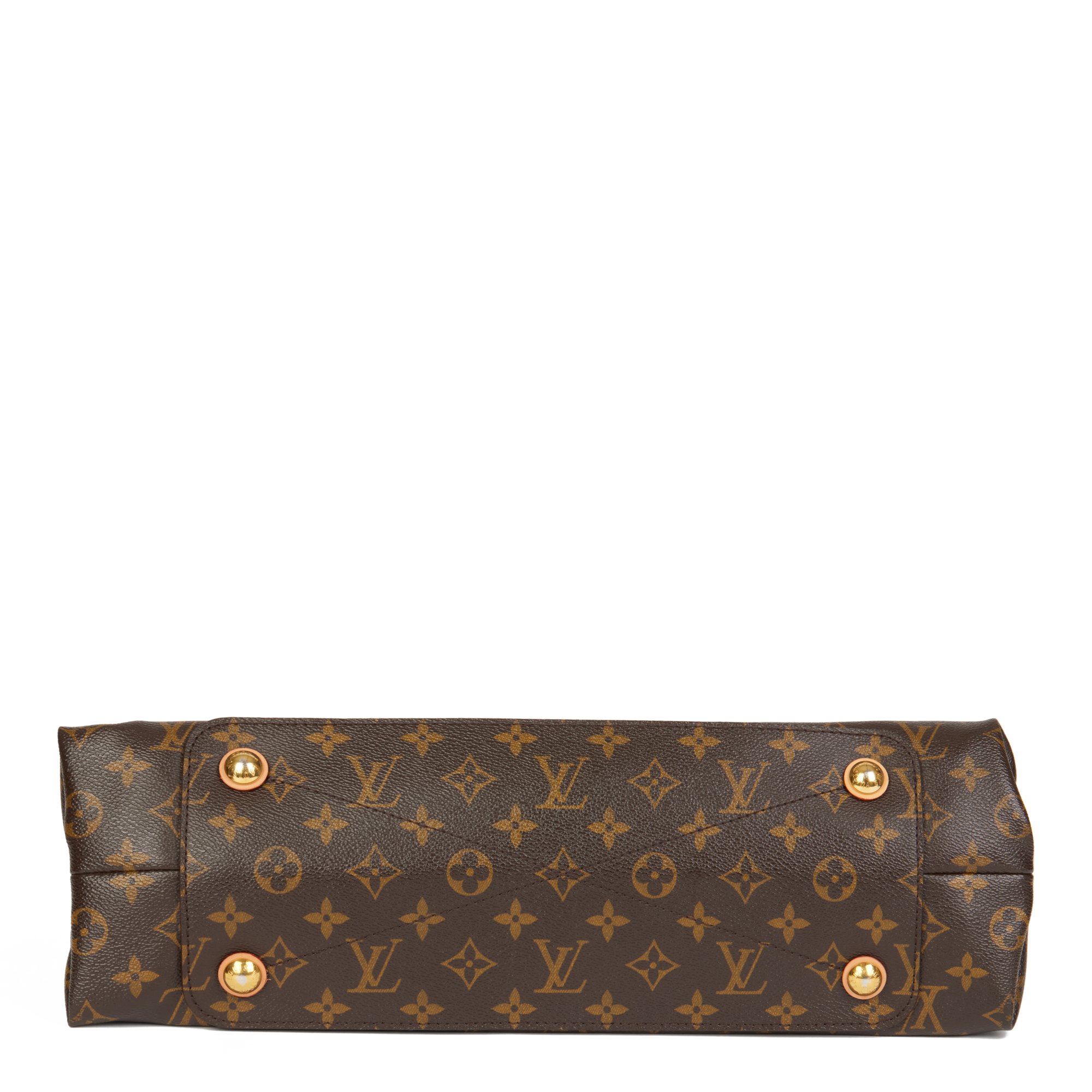 Louis Vuitton Brown Monogram Coated Canvas & Camel Calfskin Leather Olympe
