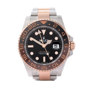 Rolex  Stickered  "Root Beer" Rose Gold & Stainless Steel