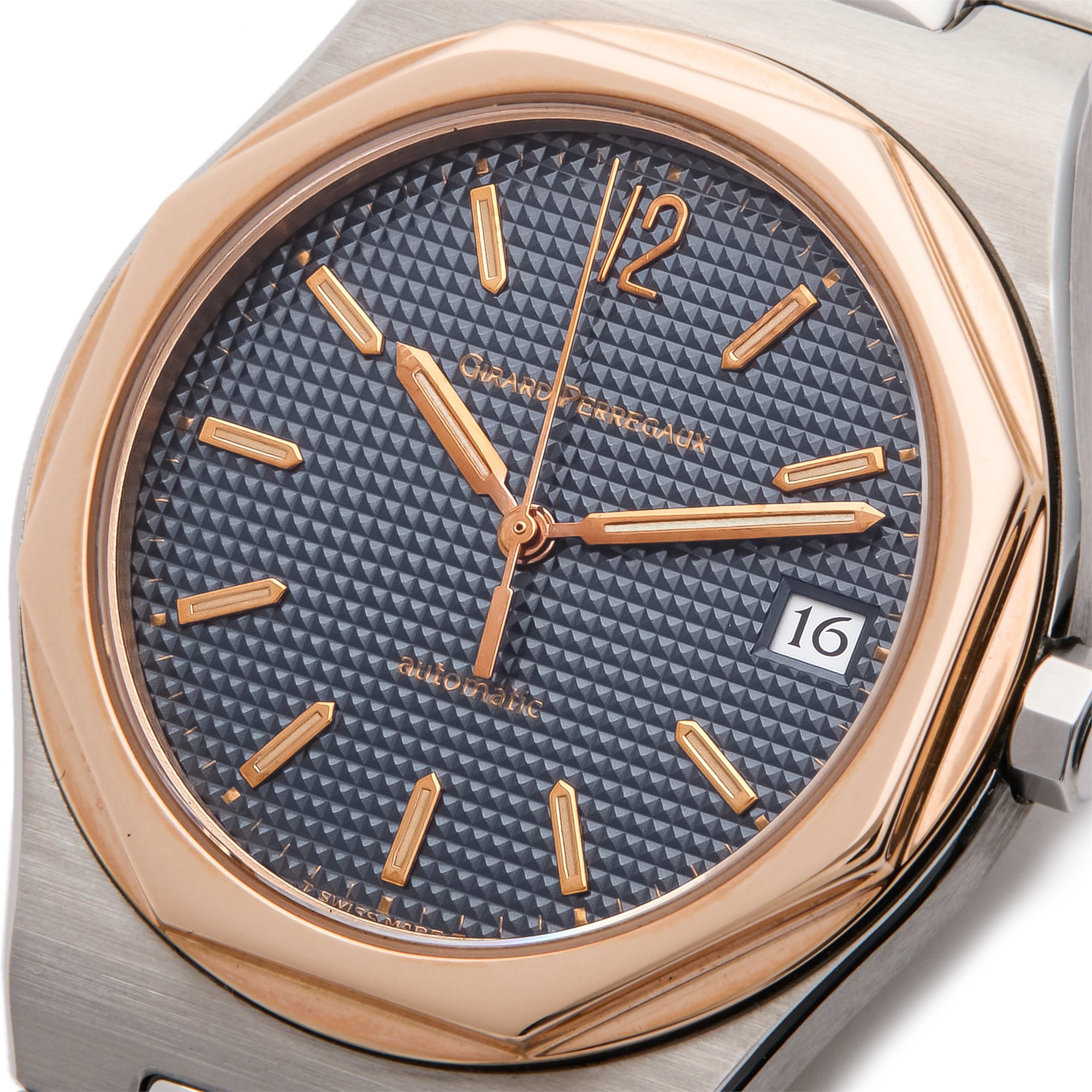 Girard Perregaux Laureato Rose Gold & Stainless Steel 8010