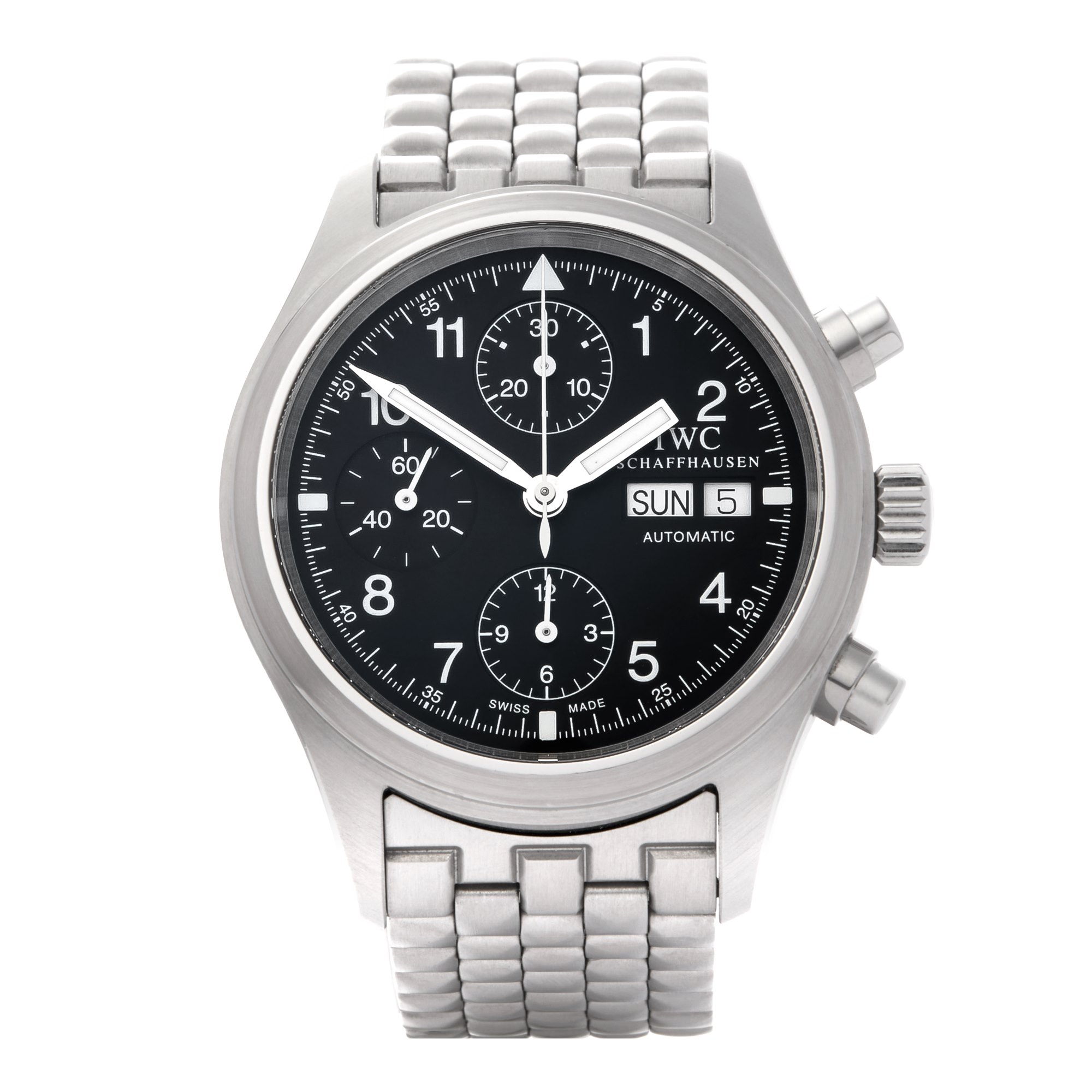 IWC Pilot Flieger Chronograph Roestvrij Staal IW370607