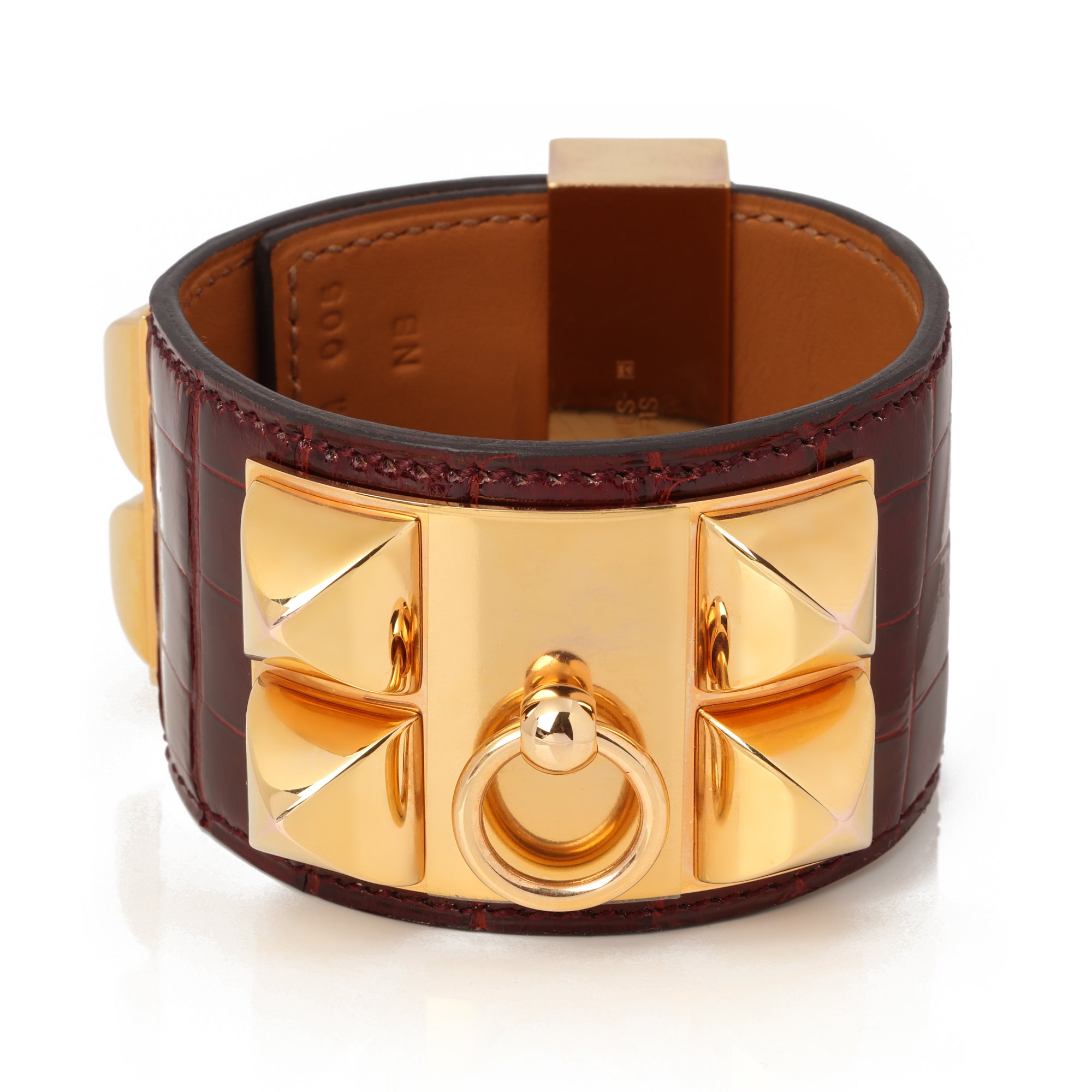 hermes collier de chien alligator