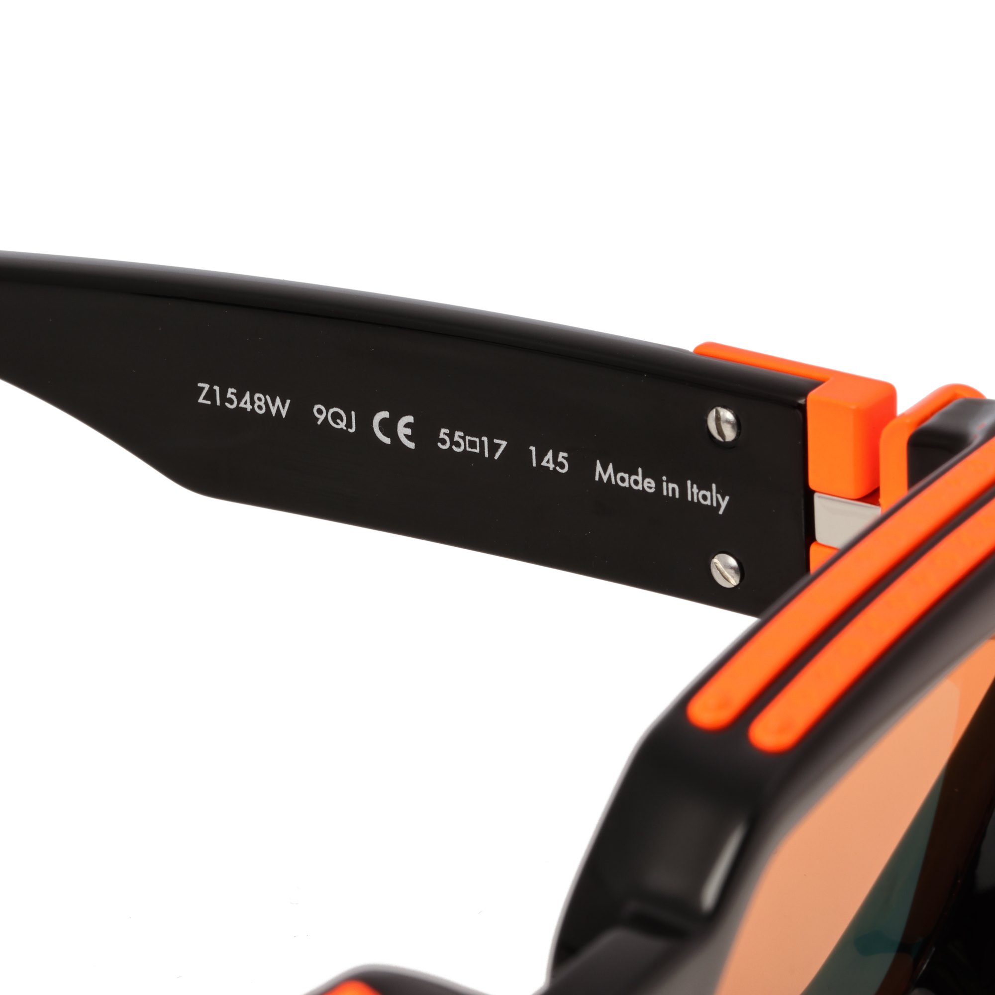 Louis Vuitton Black & Orange Acetate Mirrored 1.1 Millionaire Sunglasses - Size W