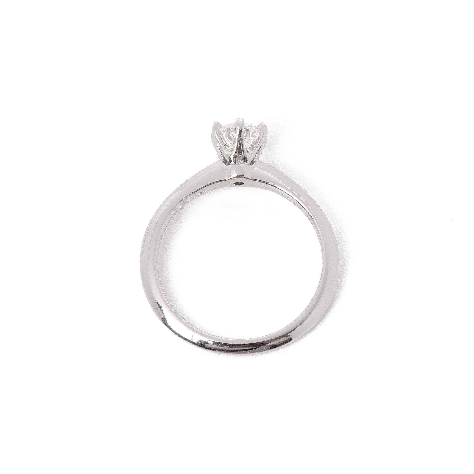 Tiffany & Co. Brilliant Cut 0.47ct Diamond Solitaire Ring