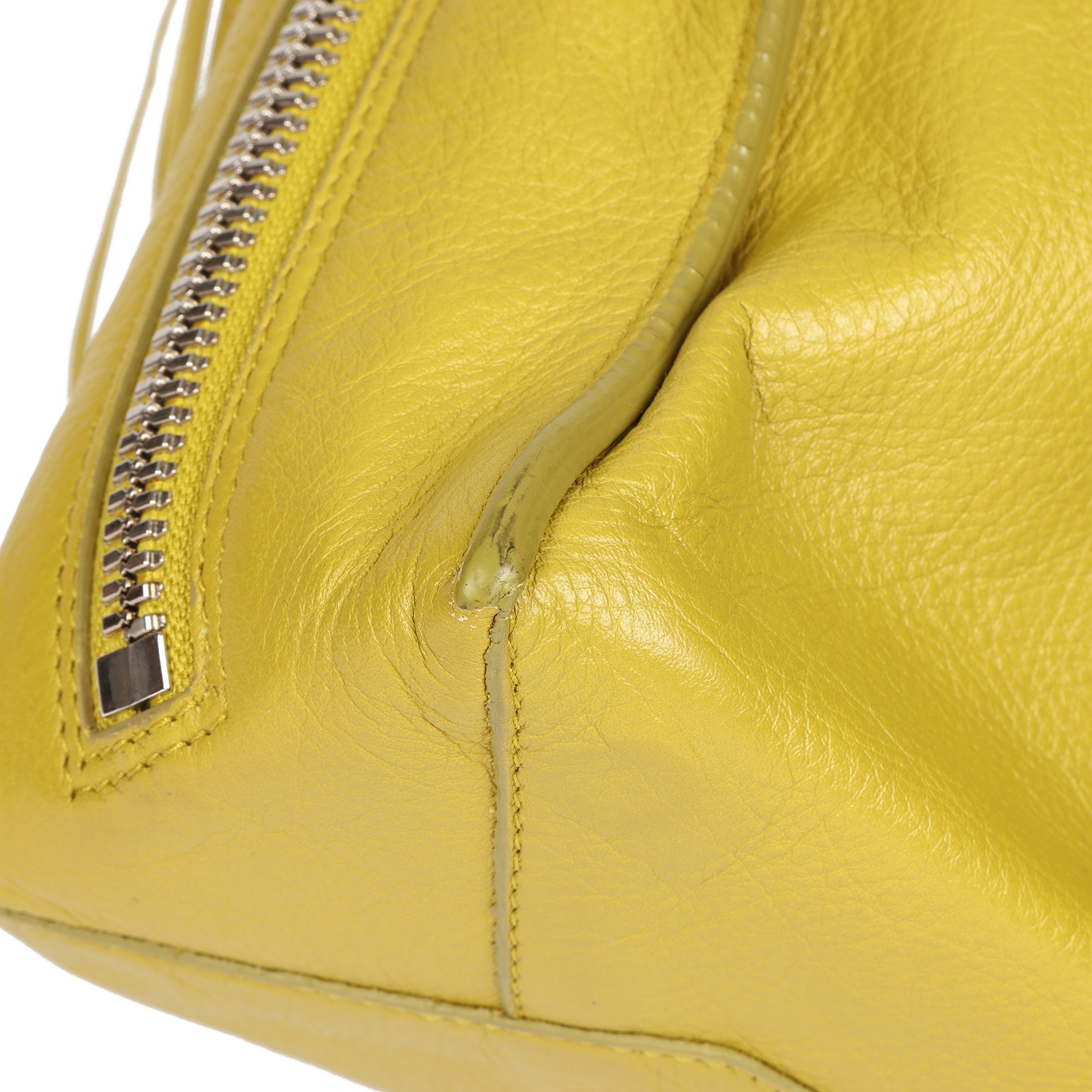 Balenciaga Jaune Citronnade Goatskin Leather Papier Mini