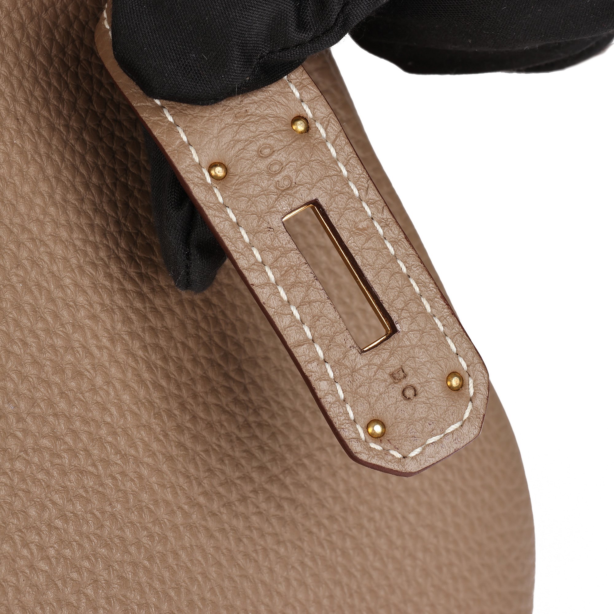 Hermès Etoupe Togo Leather Kelly 40cm Retourne