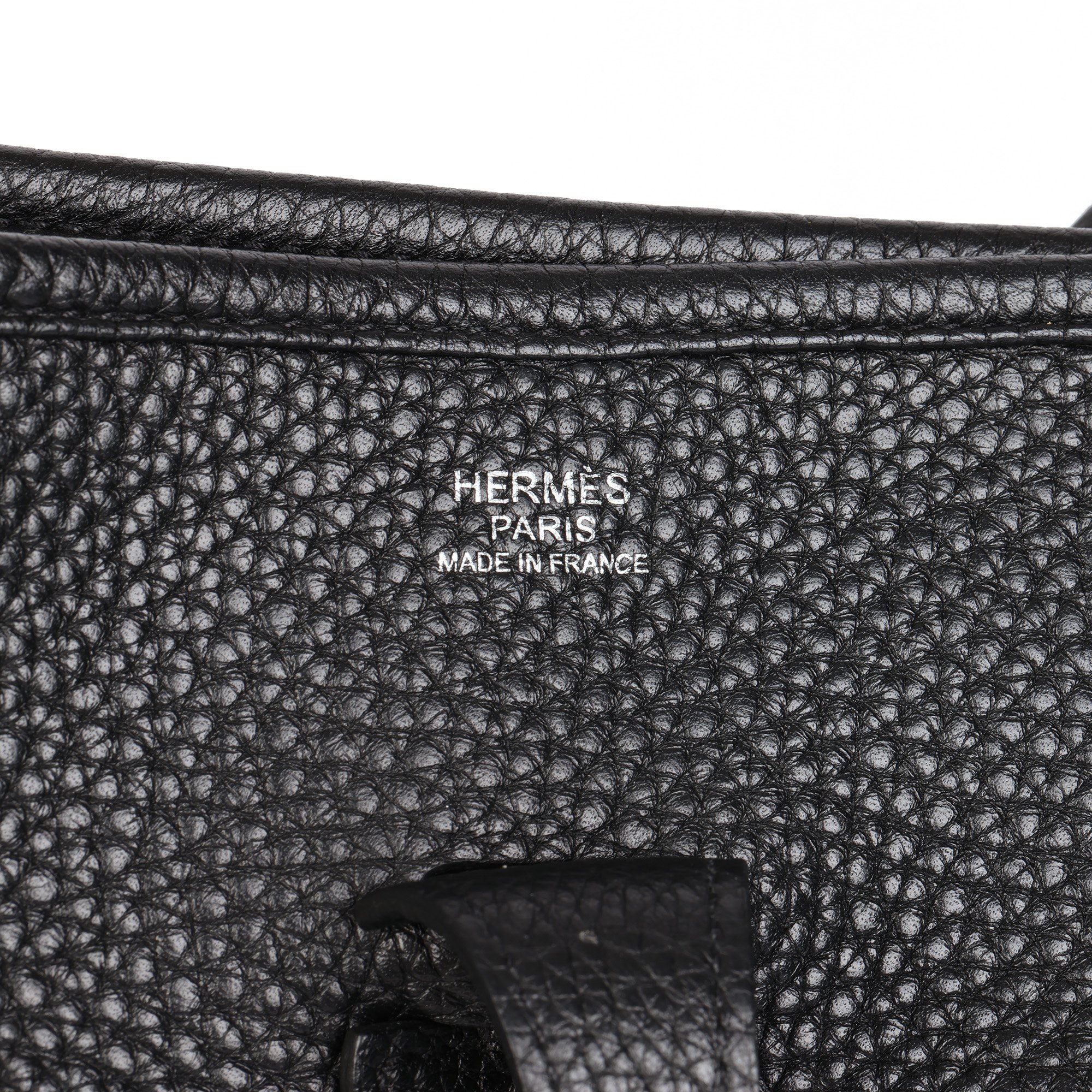 Hermès Black Clemence Leather Evelyne III 29