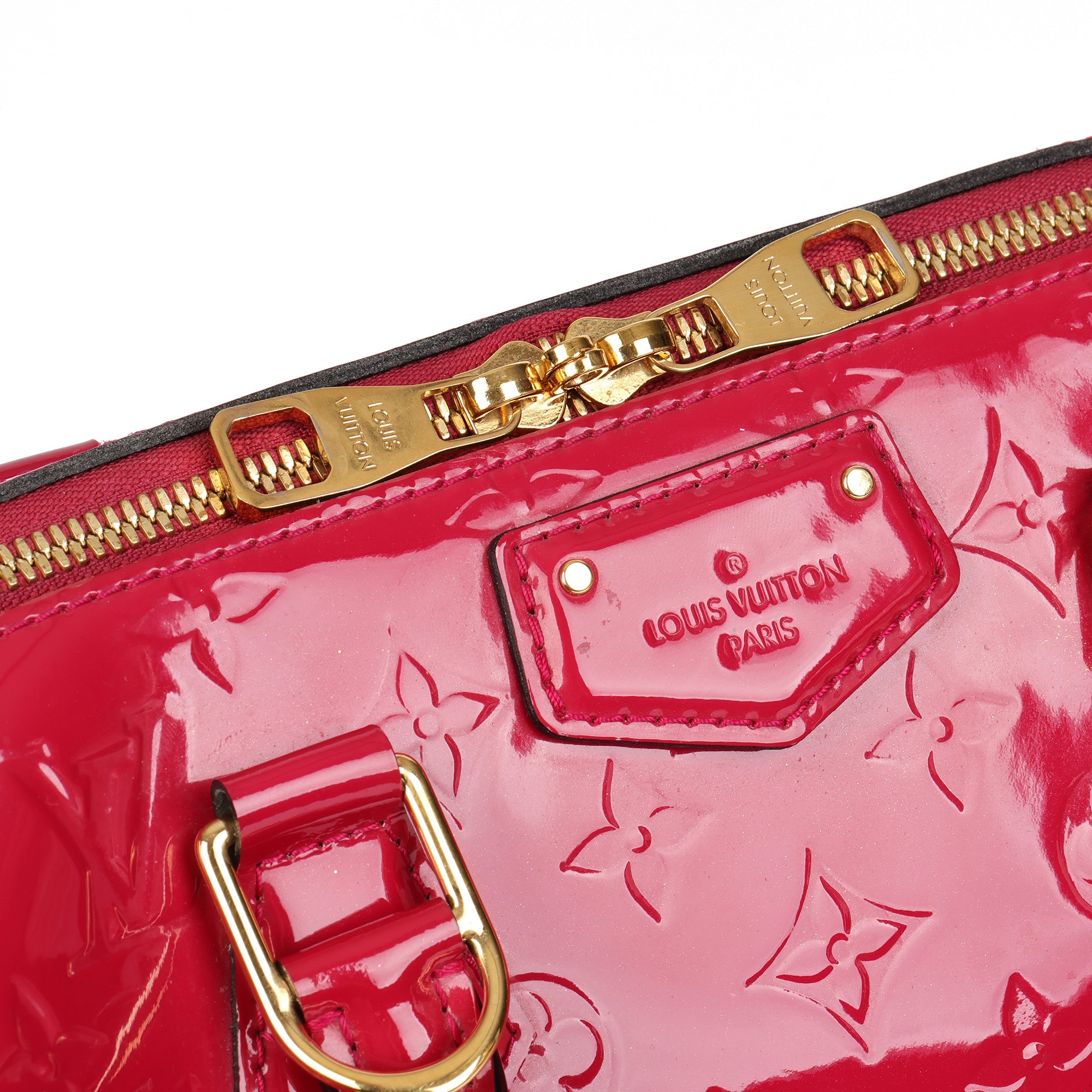 Louis Vuitton Rose Indian Monogram Vernis Leather Montana