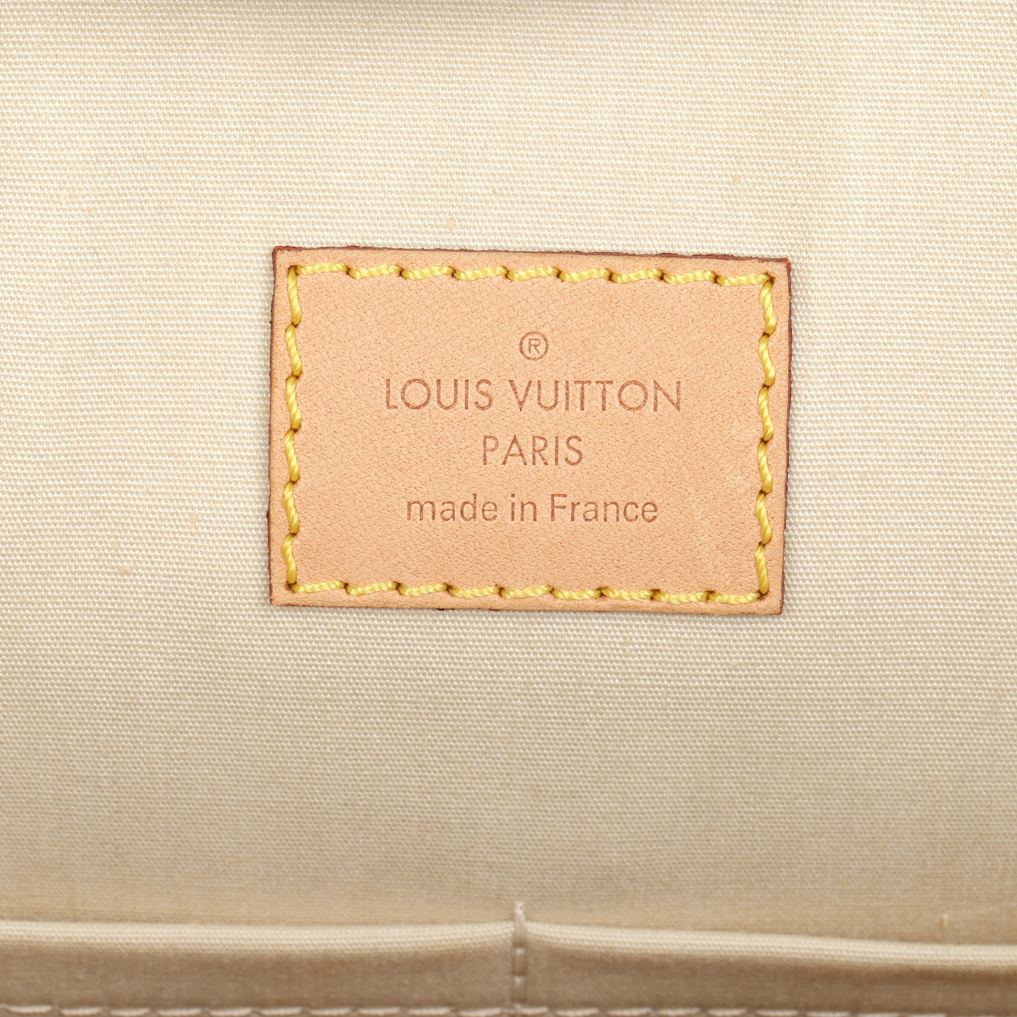 Louis Vuitton Blanc Corail Monogram Vernis Leather Alma GM