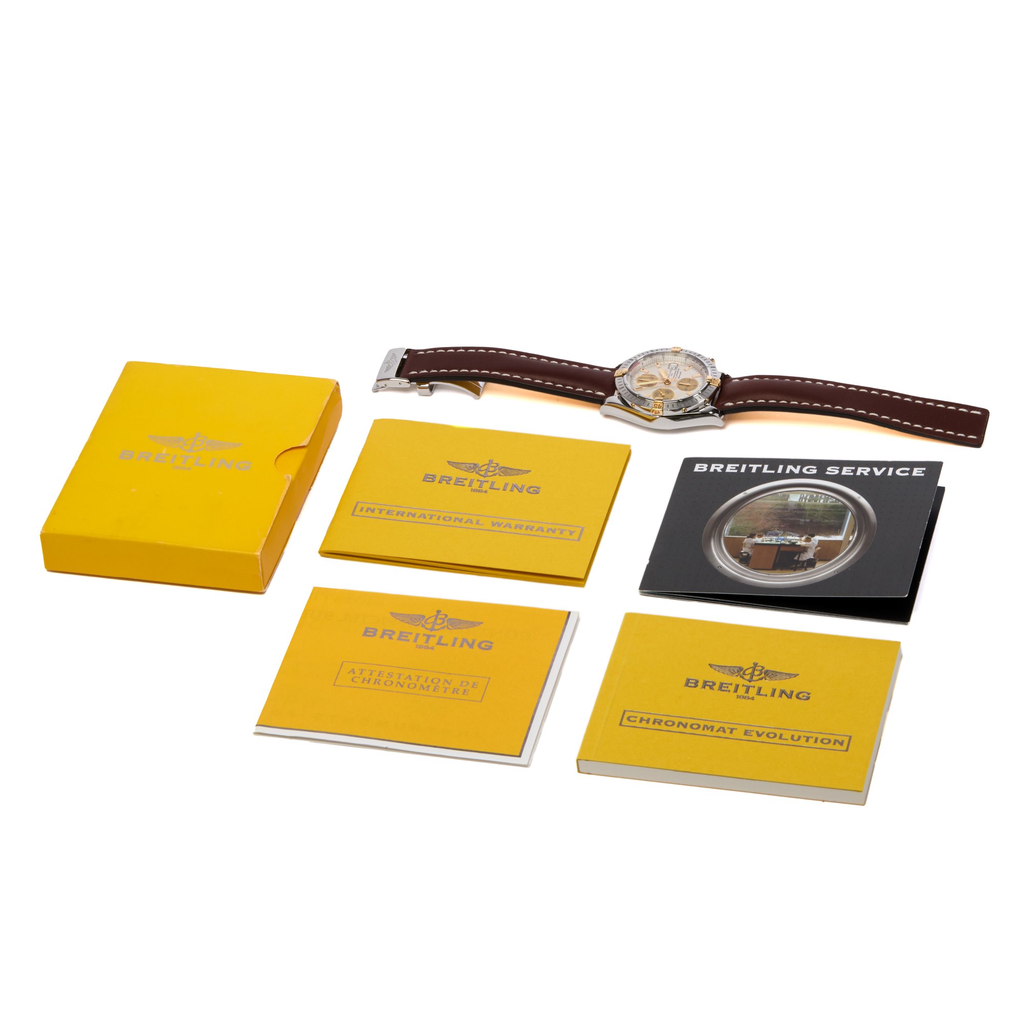 Breitling Chronomat Evolution Yellow Gold & Stainless Steel B1335611/6570