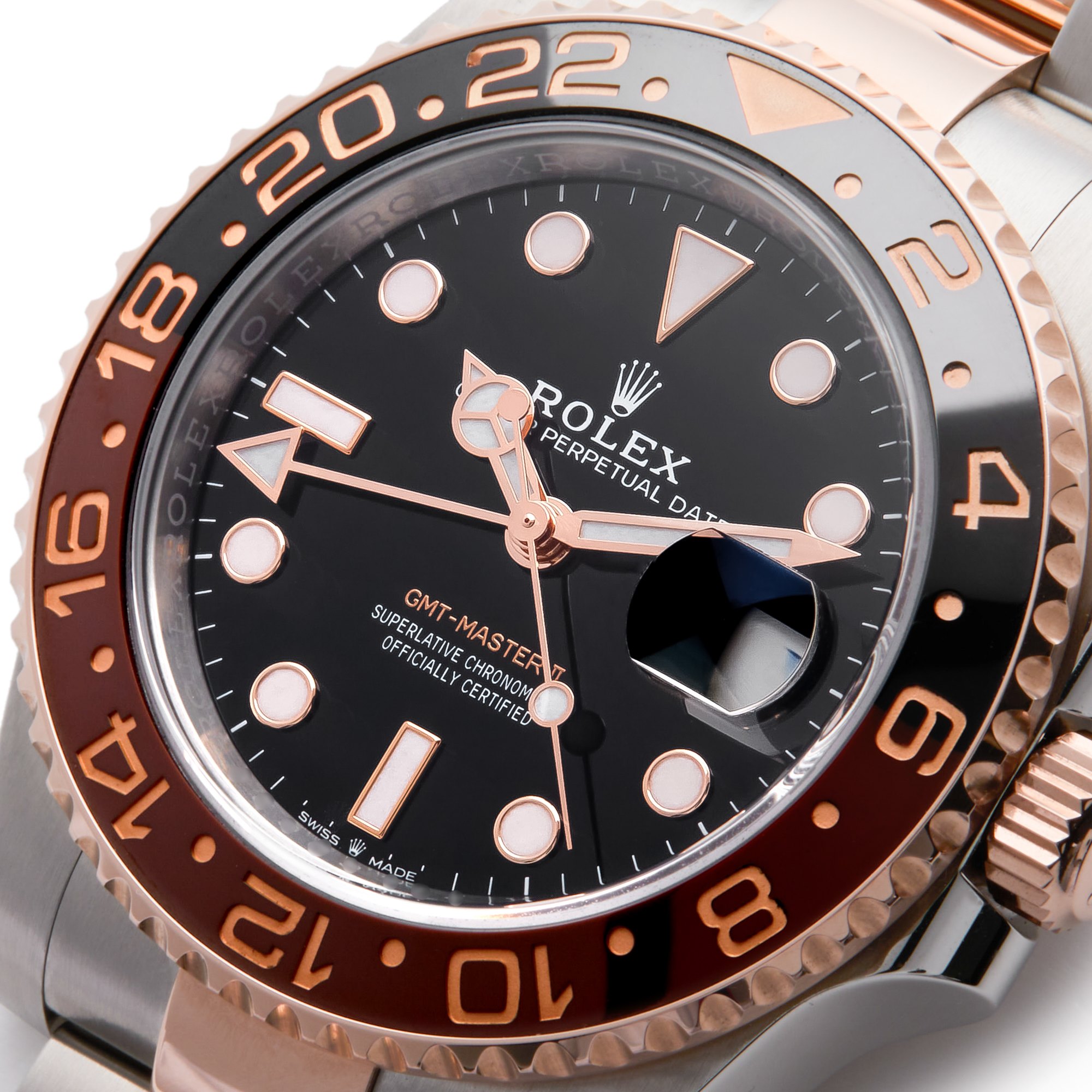 Rolex GMT-Master II RootBeer Rose Gold & Stainless Steel 126711CHNR