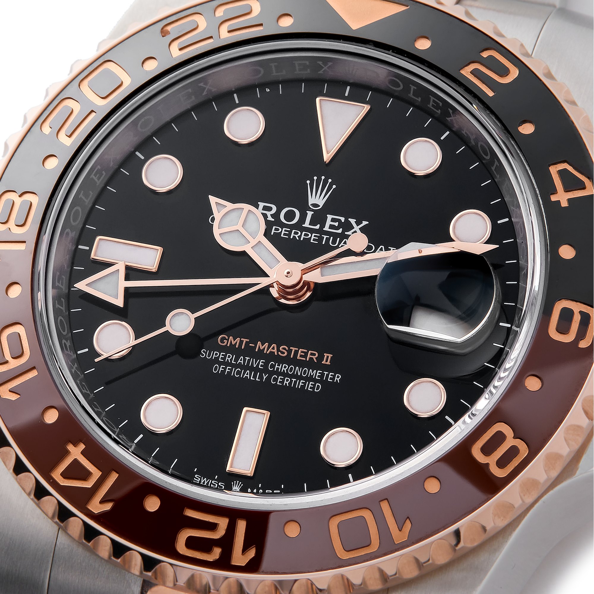 Rolex GMT-Master II RootBeer Rose Gold & Stainless Steel 126711CHNR