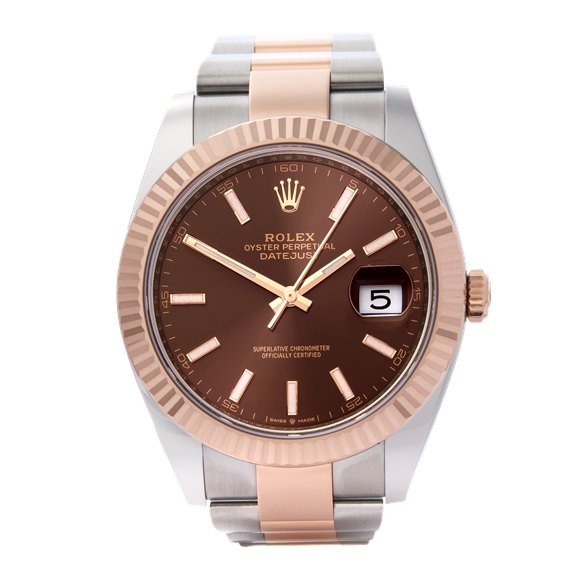 Rolex Datejust 41 'Chocolate' Rose Gold & Stainless Steel - 126331
