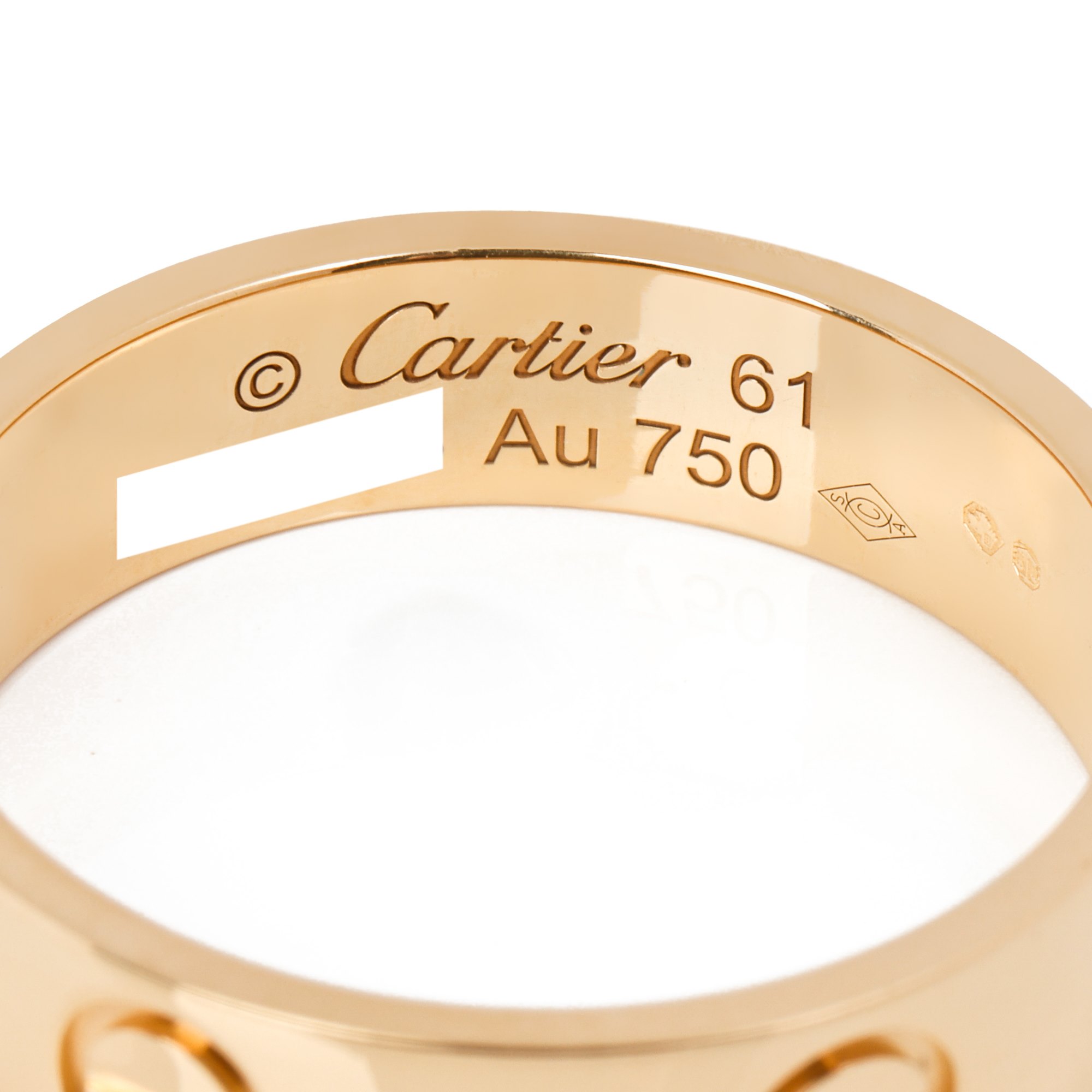 Cartier Love Yellow Gold Band Ring