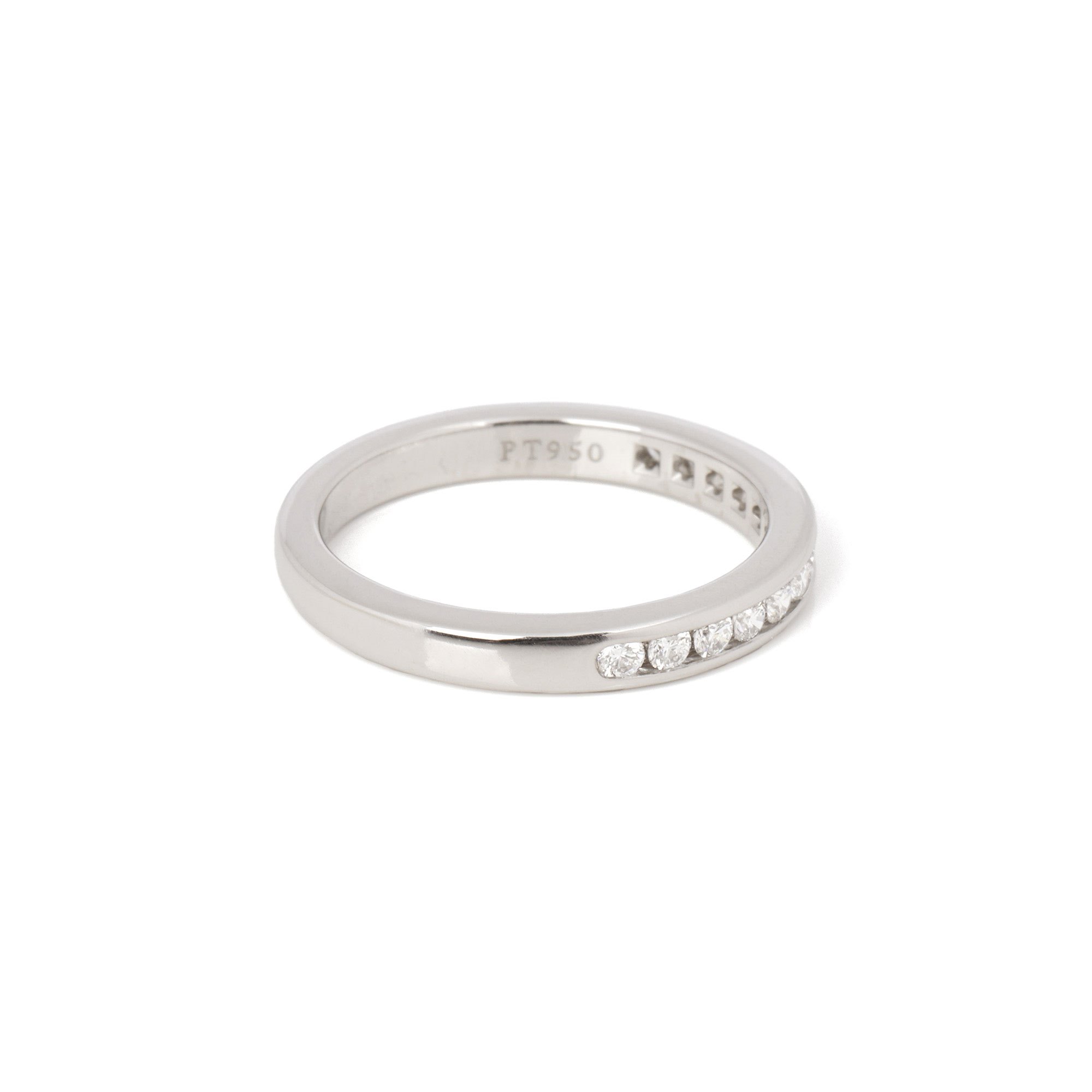Tiffany & Co Half Diamond Wedding Band Ring
