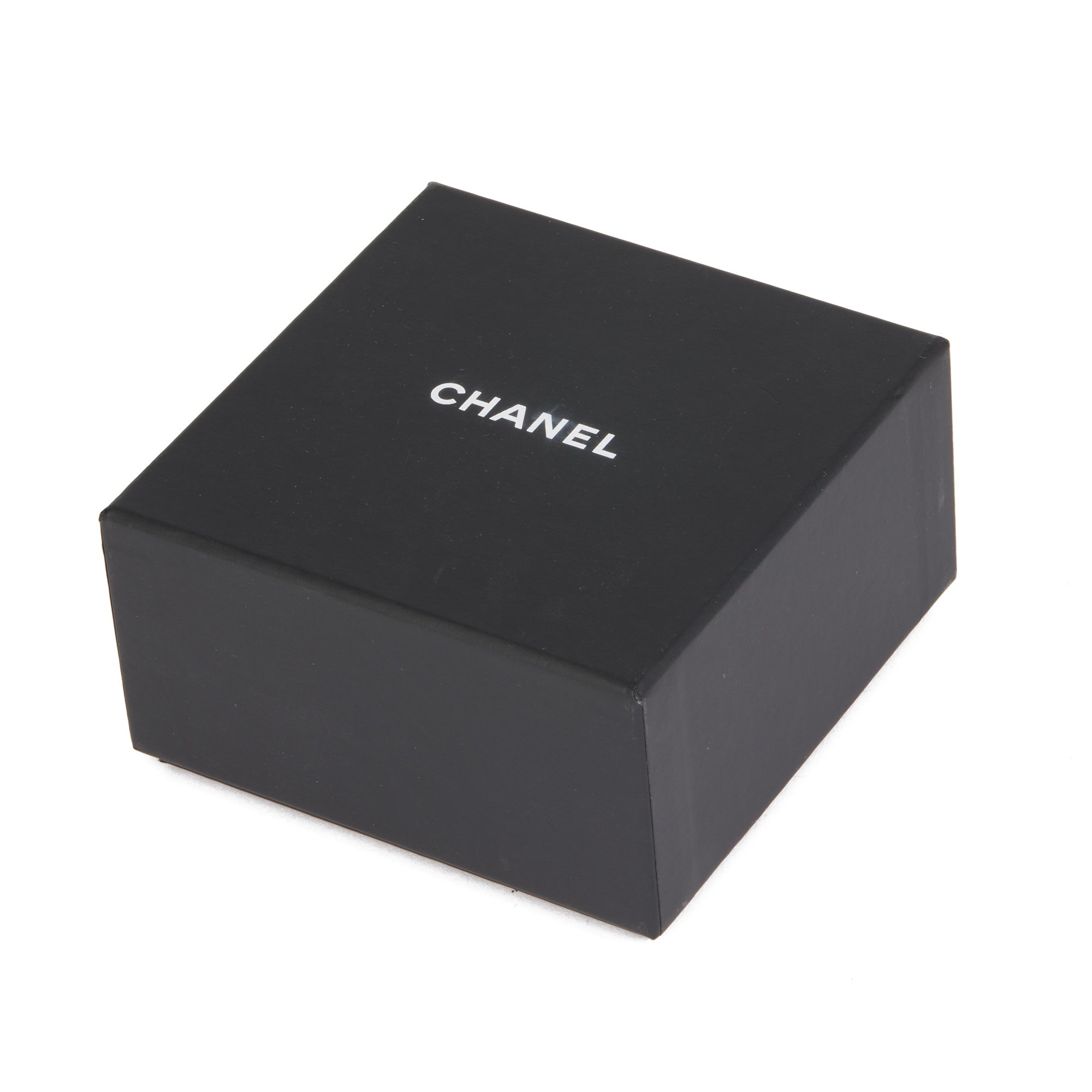 Chanel Navy Lambskin Leather Gold CC Bracelet