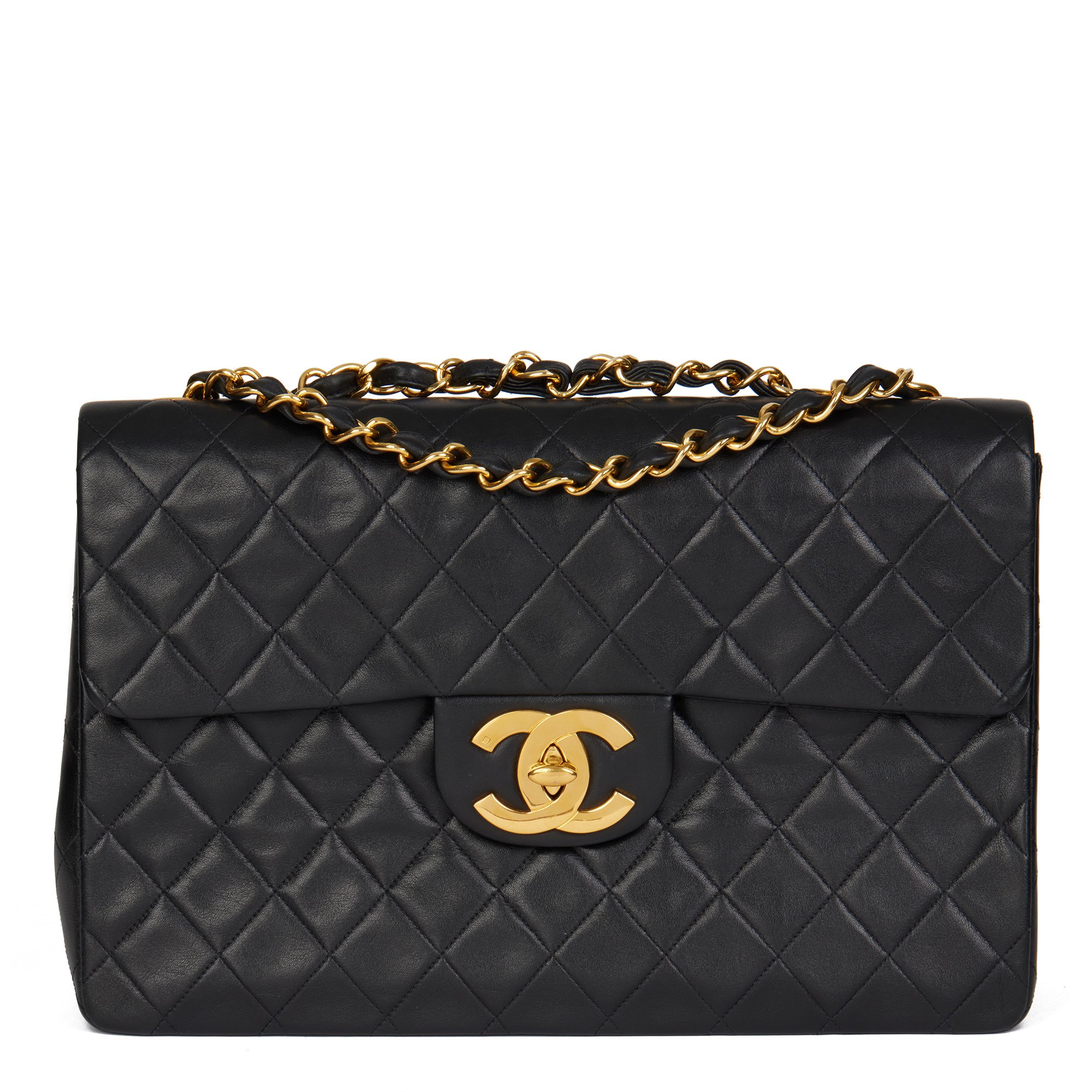 Chanel Maxi Jumbo XL Classic Single Flap Bag 2003 HB4689 | Second Hand ...