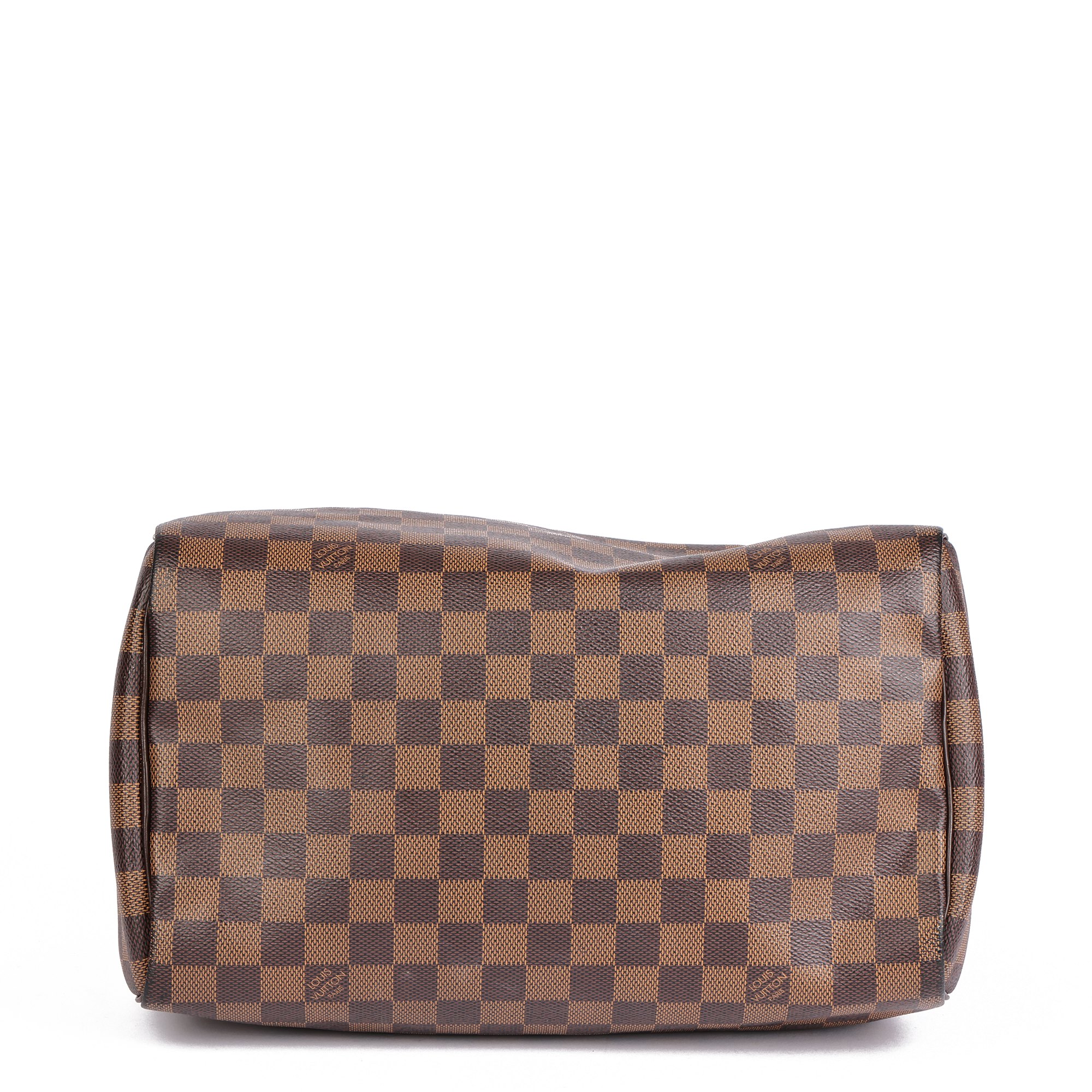 Louis Vuitton Brown Damier Coated Canvas & Brown Calfskin Leather Speedy 30