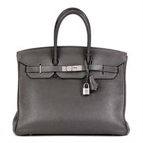 Hermès Graphite Togo Leather Birkin 35cm