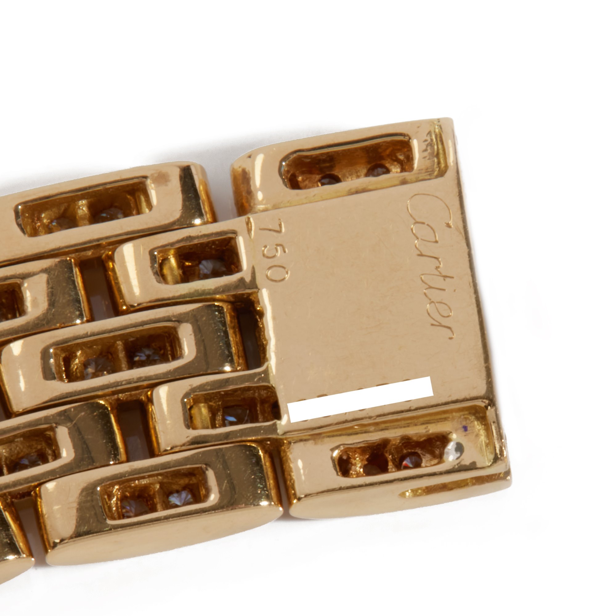 Cartier Maillon Panthere 5 Row Diamond Paved Necklace