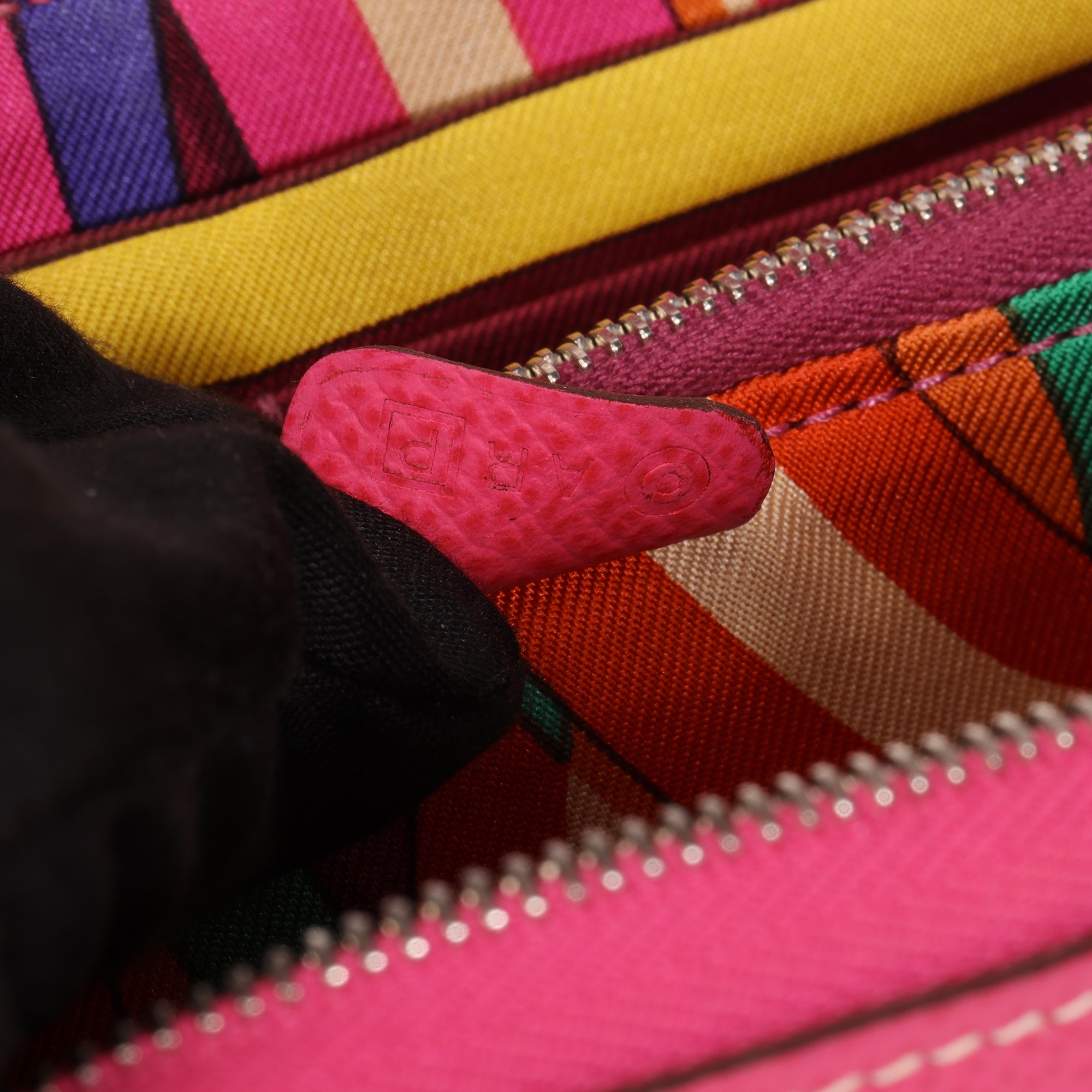 Hermès Rose Tyrien Epsom Leather Silk'In Classique Long Wallet