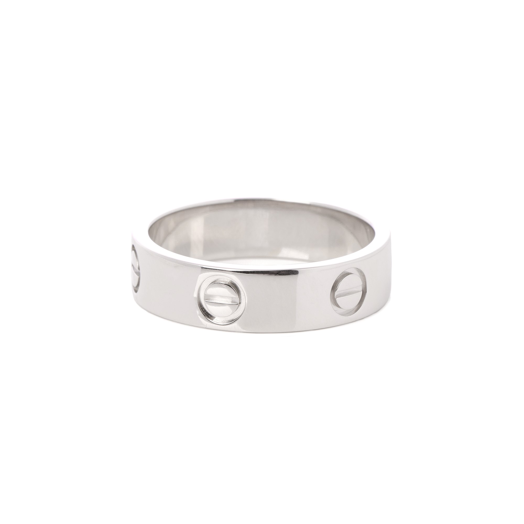 Cartier Love Platinum Band Ring