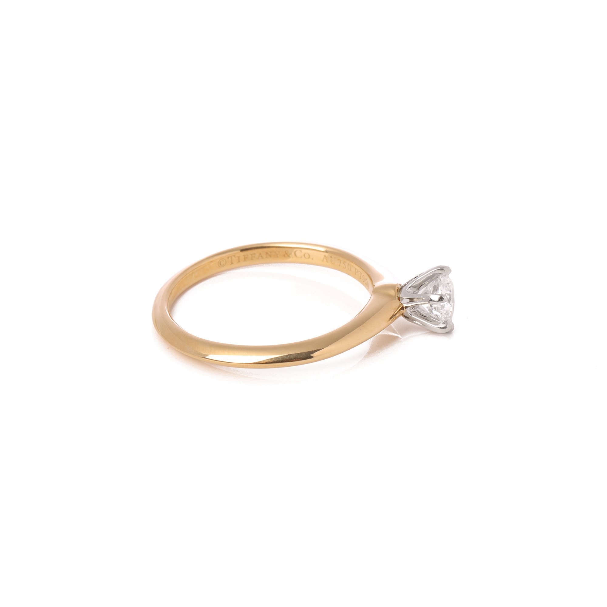 Tiffany & Co. Brilliant Cut 0.32ct Diamond Solitaire Ring