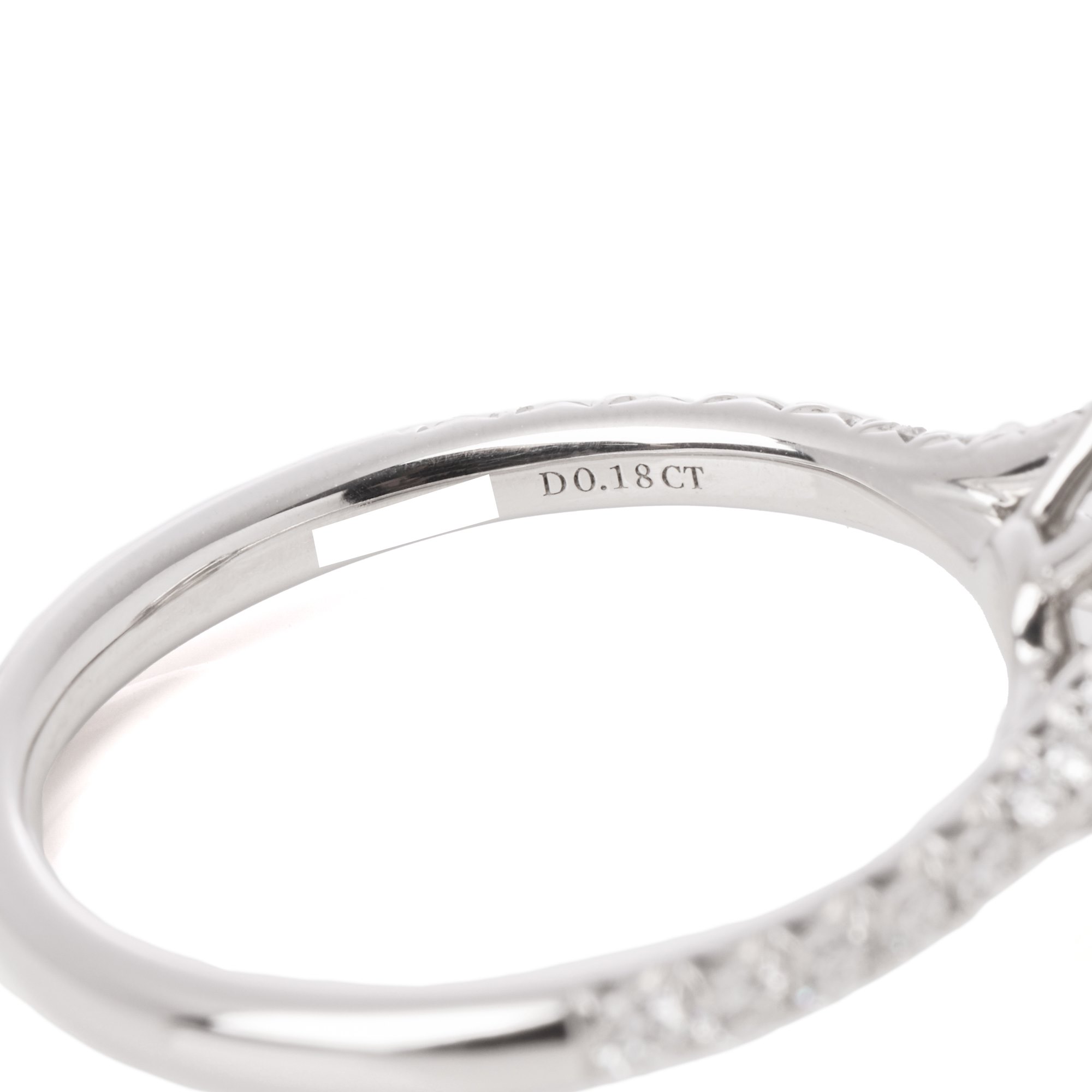 Tiffany & Co. Soleste cushion cut 0.18ct diamond ring
