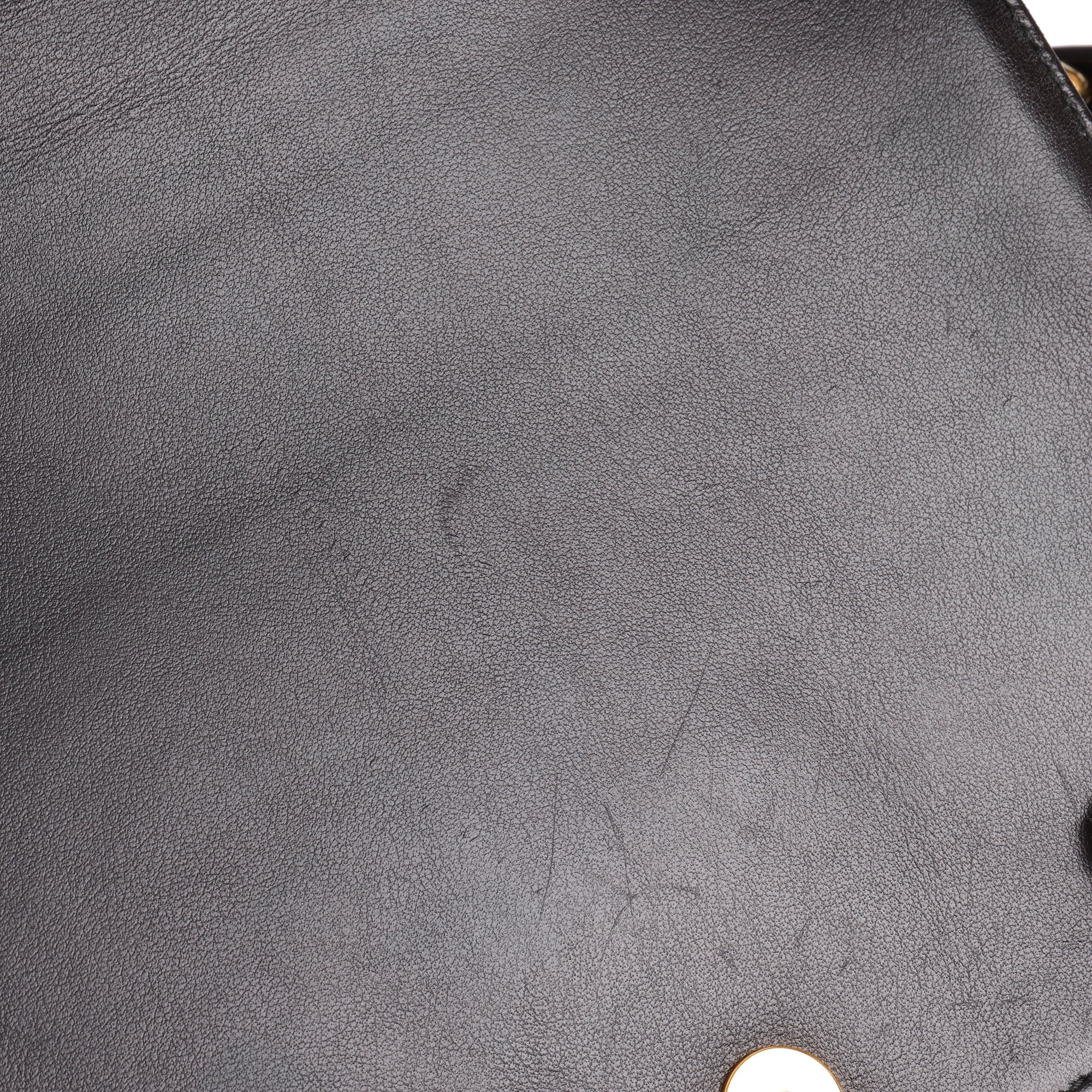 Prada Dark Blue Velvet & Black Calfskin Leather Pionnière Shoulder Bag