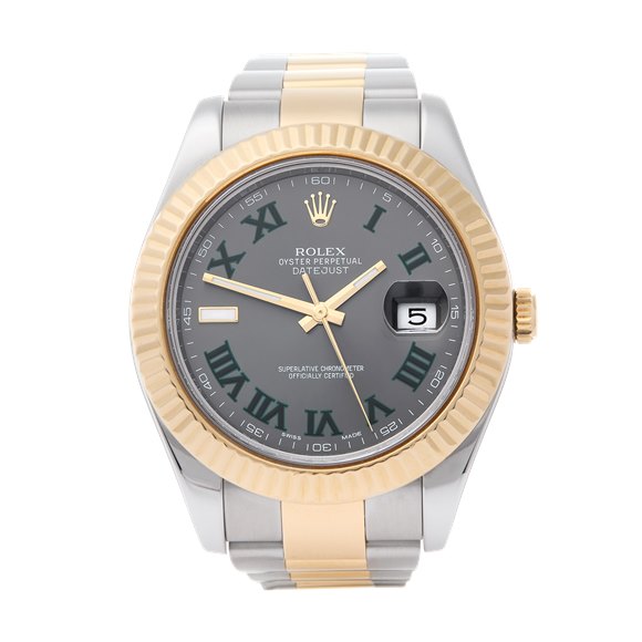 Rolex Datejust II 41 'Wimbledon' Yellow Gold & Stainless Steel - 116333