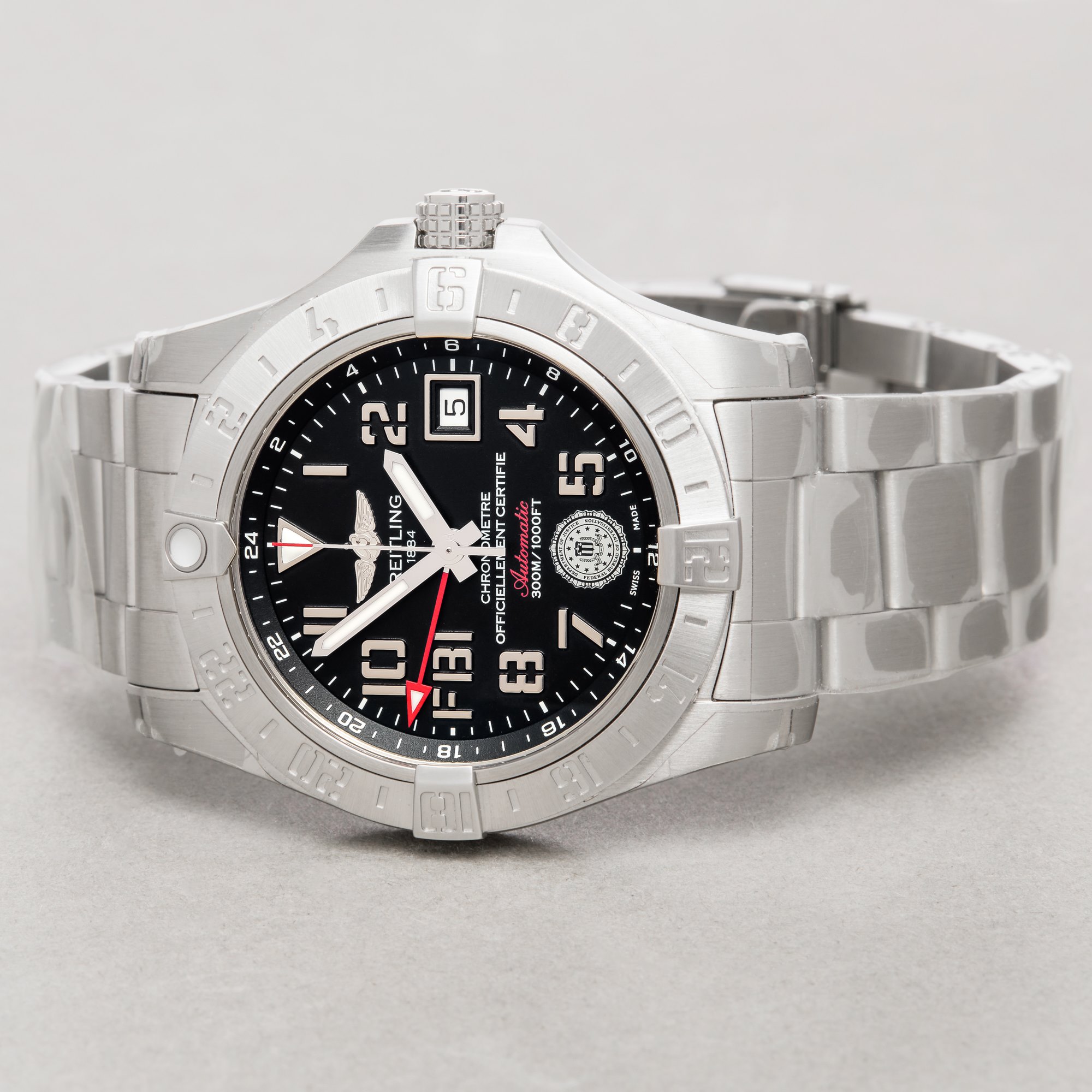 Breitling Avenger II FBI Roestvrij Staal A323901B/BG95