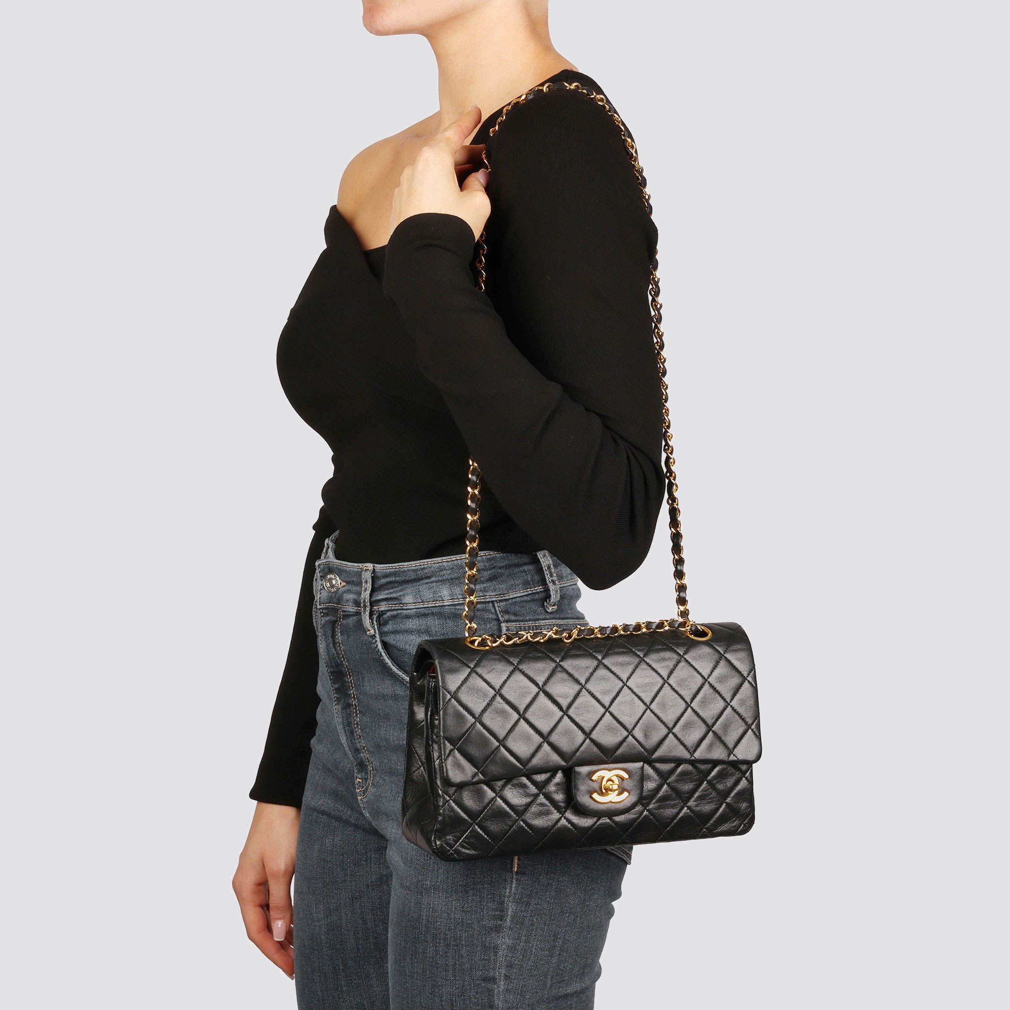 Chanel Medium Classic Double Flap Bag 2003 HB4732 | Second Hand Handbags