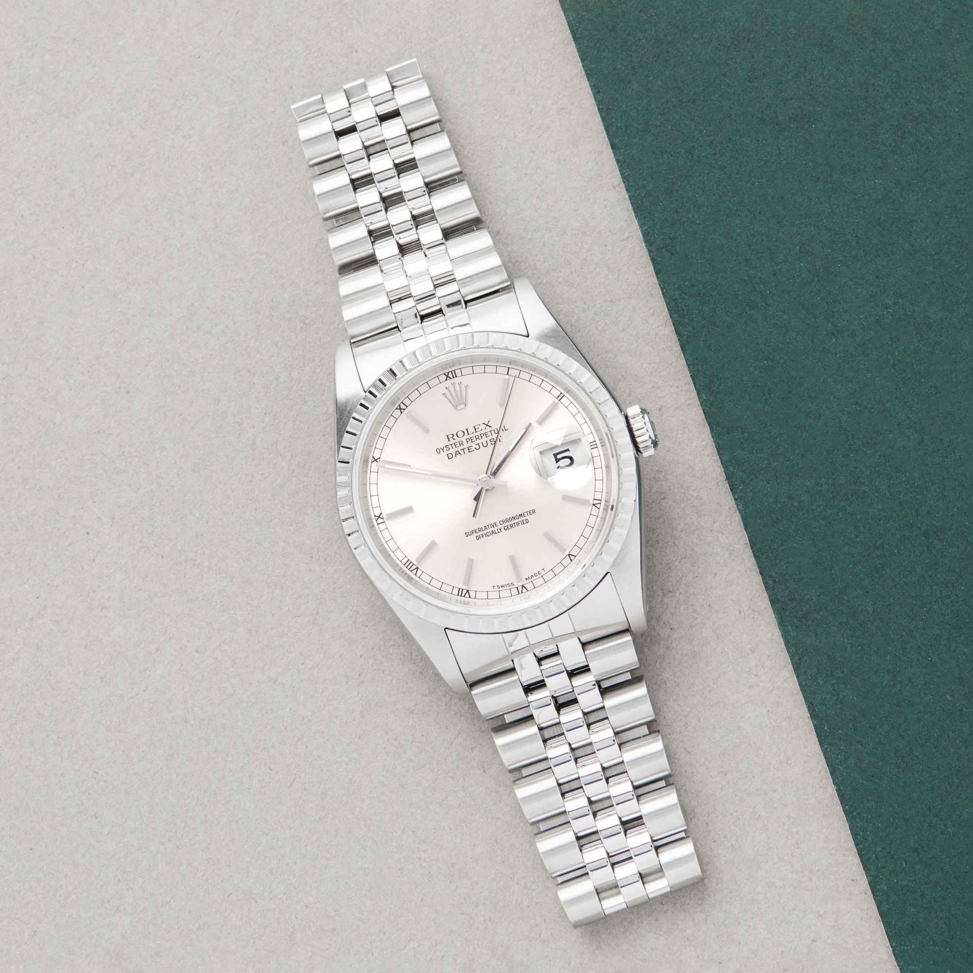Rolex Datejust 36 Roestvrij Staal 16220