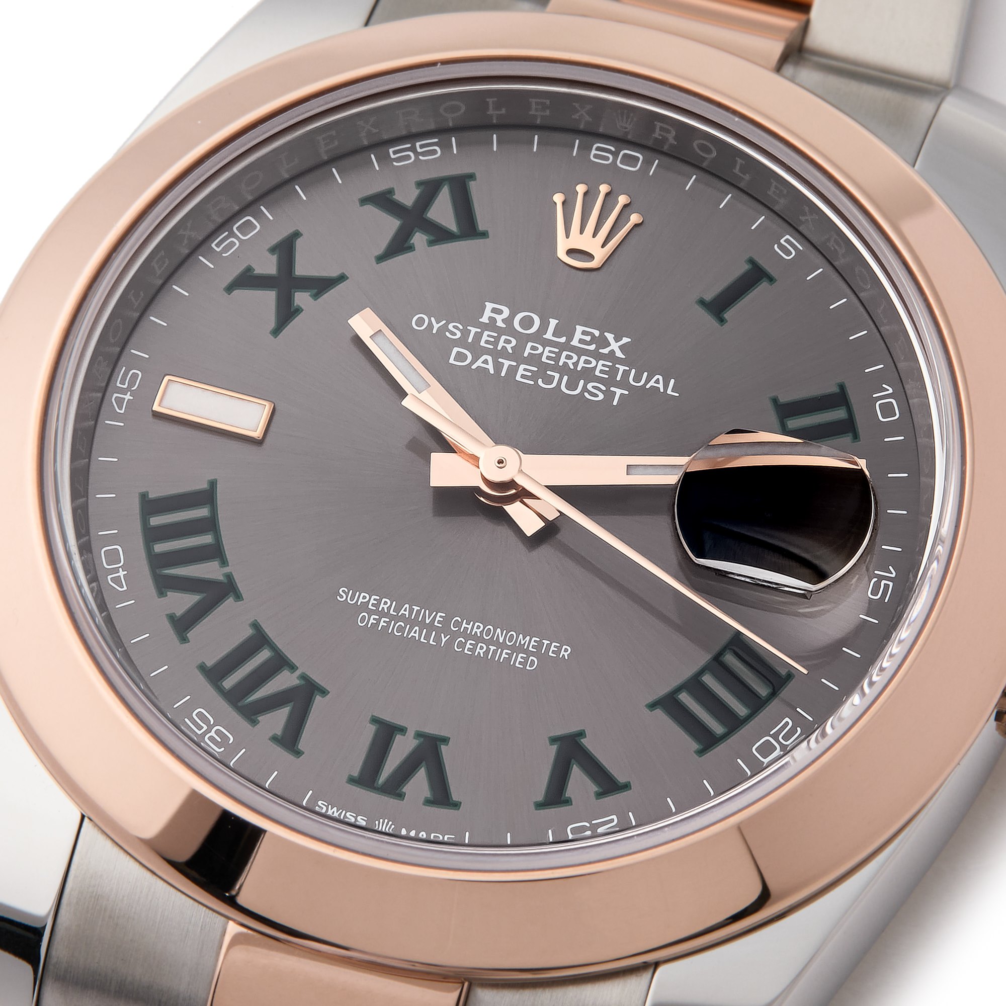 Rolex Datejust 41 Wimbledon Rose Gold & Stainless Steel 126301