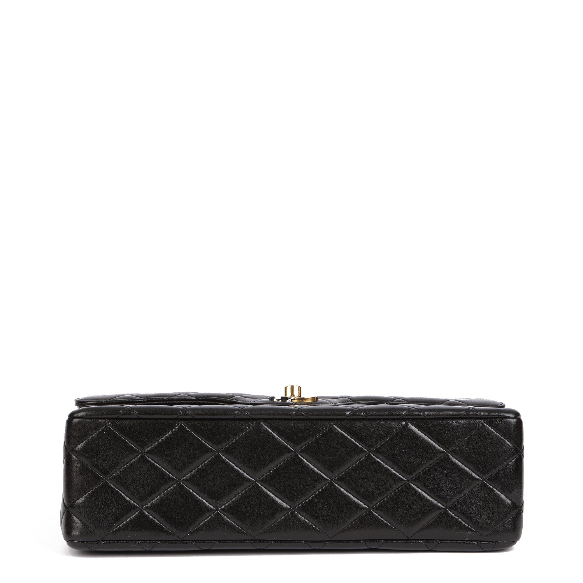 Chanel Black Quilted Lambskin Vintage Medium Paris-Limited Classic Double Flap Bag