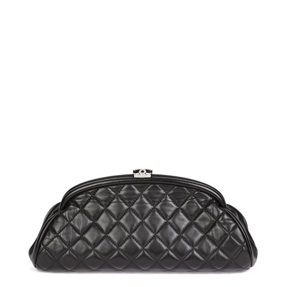 Chanel Black Quilted Lambskin Timeless Clutch