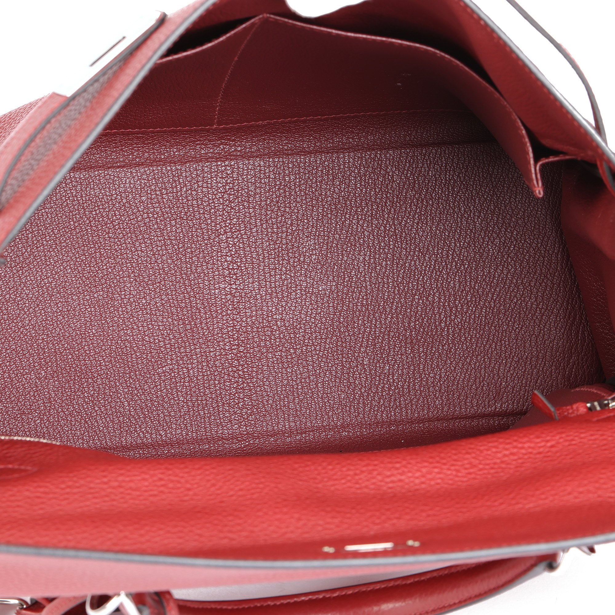 Hermès Rouge H Clemence Leather Amazone Kelly 35cm Retourne