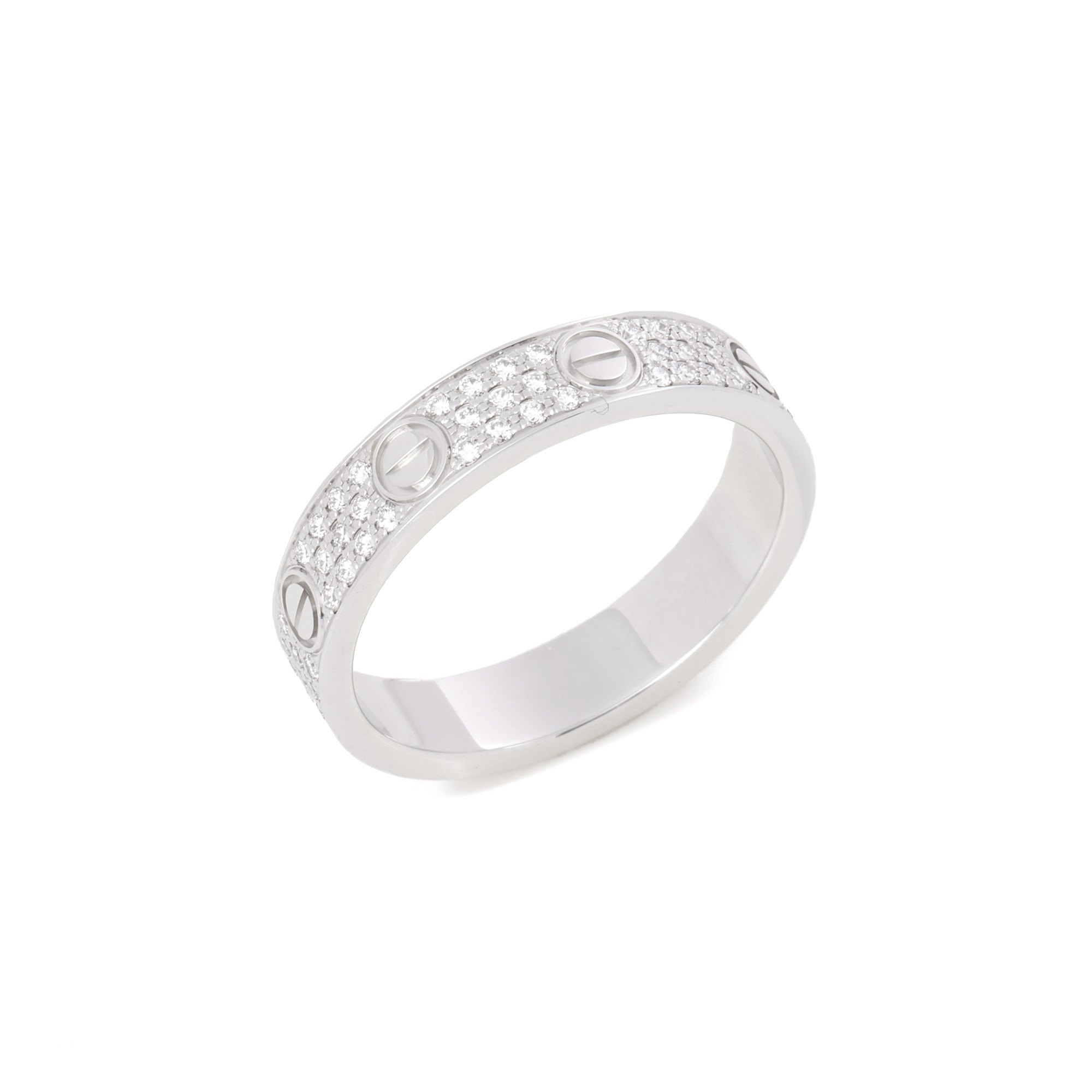 Cartier Love Pave Medium Band Ring