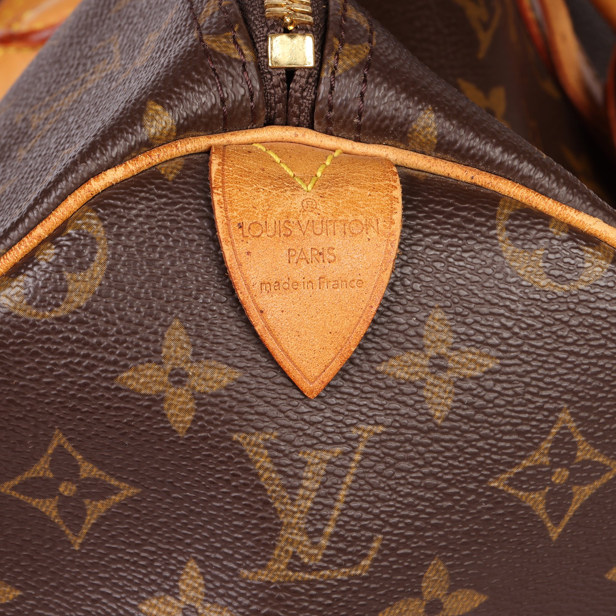Louis Vuitton Brown Monogram Coated Canvas & Vachetta Leather Vintage Keepall 50