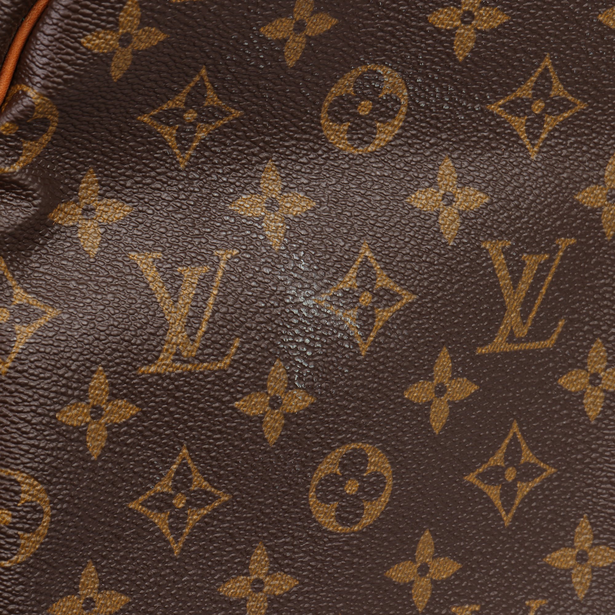 Louis Vuitton Brown Monogram Coated Canvas & Vachetta Leather Vintage Keepall 55