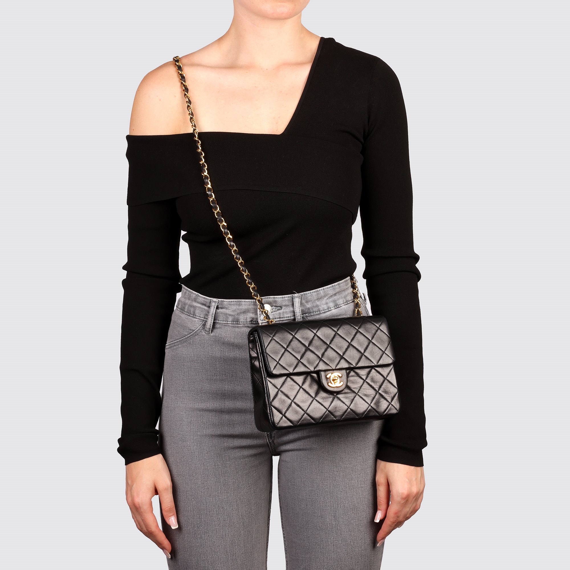 Chanel Square Mini Flap Bag 1990 HB4841 | Second Hand Handbags