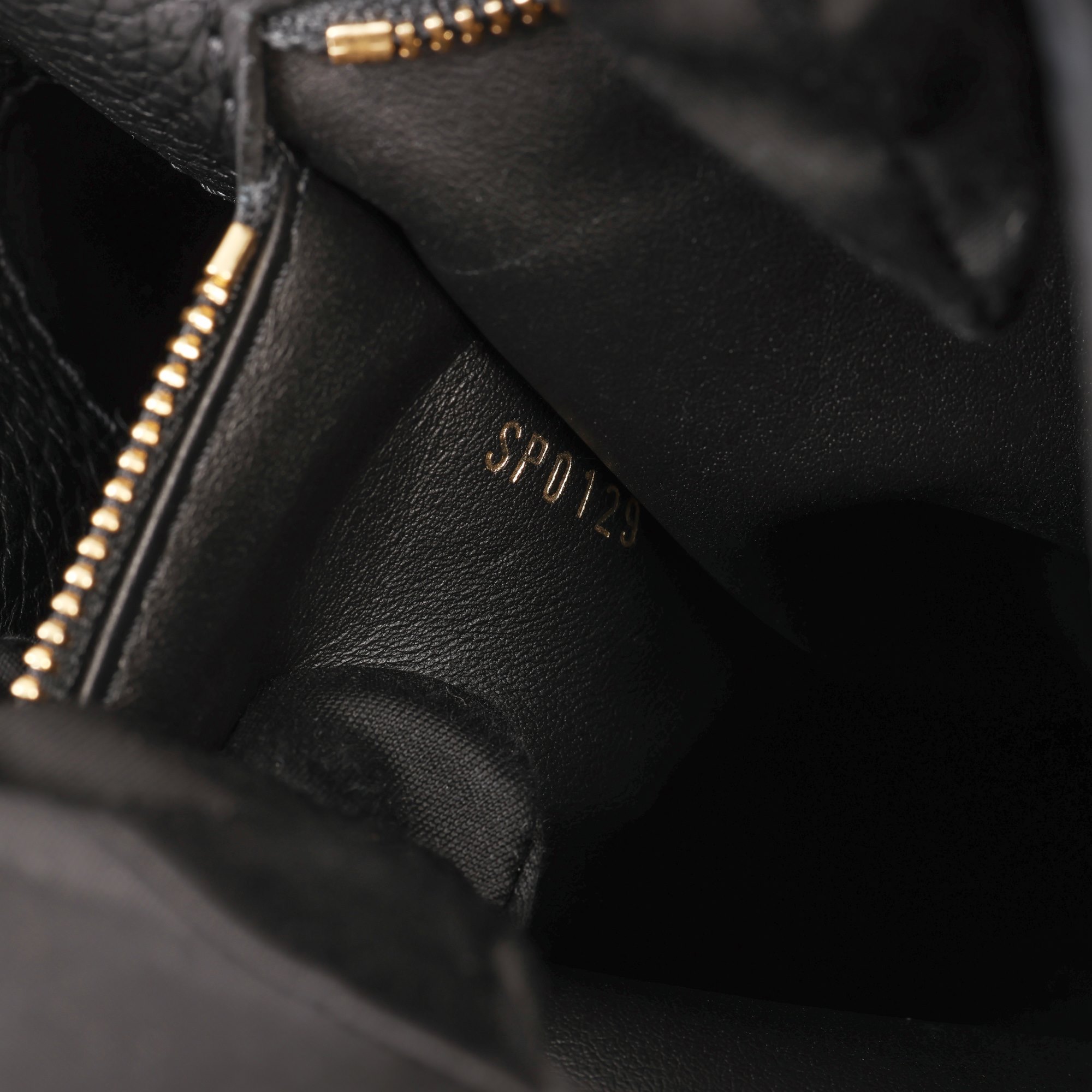 Louis Vuitton Black Taurillion Leather Charm Capucines PM