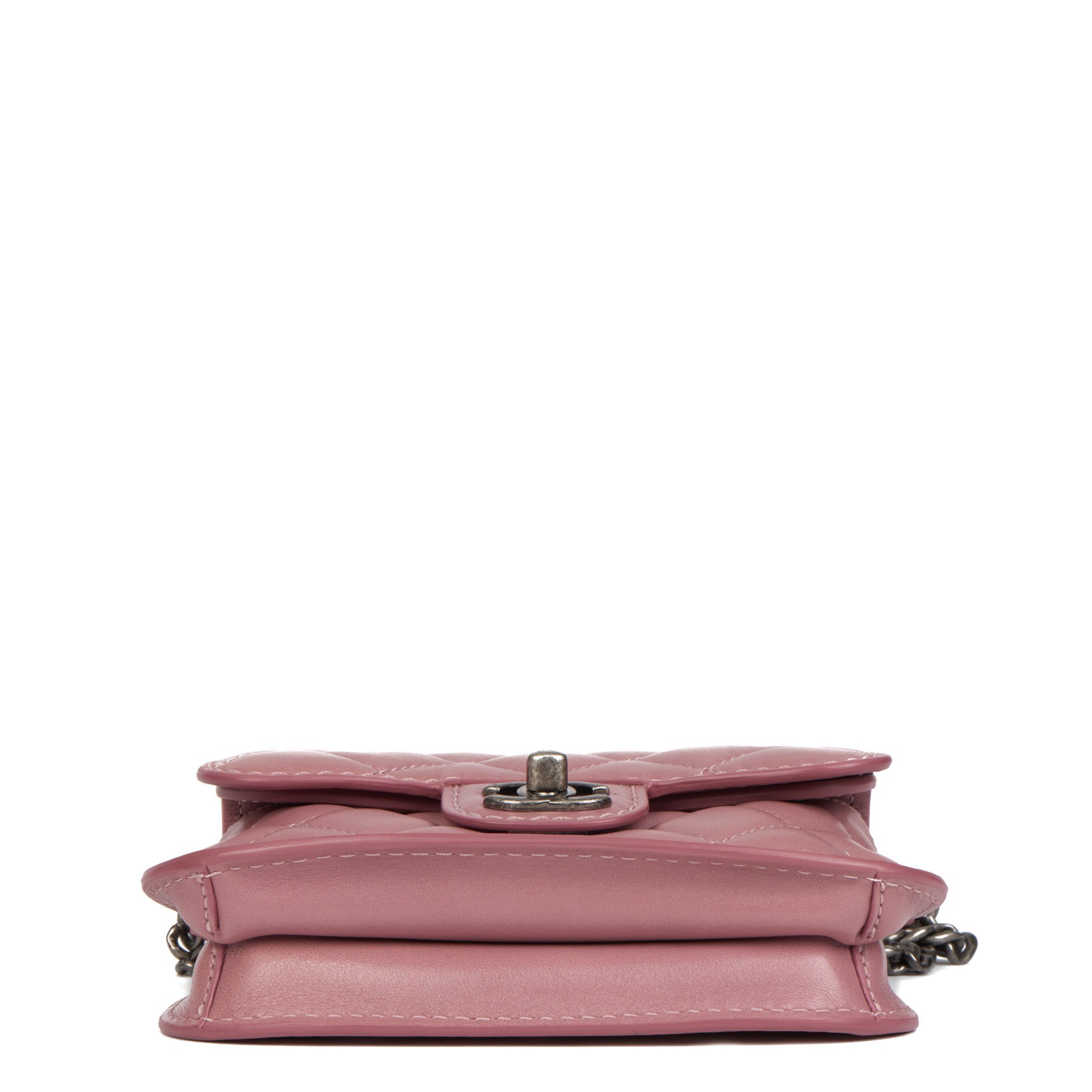 Chanel Mauve Quilted Lambskin Mini Flap Bag