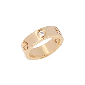 Cartier Love 3 Diamond Band Ring